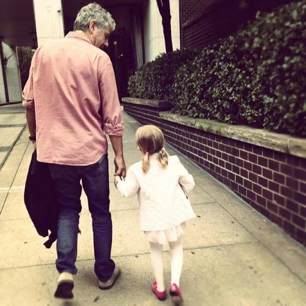 Bourdain és kislánya