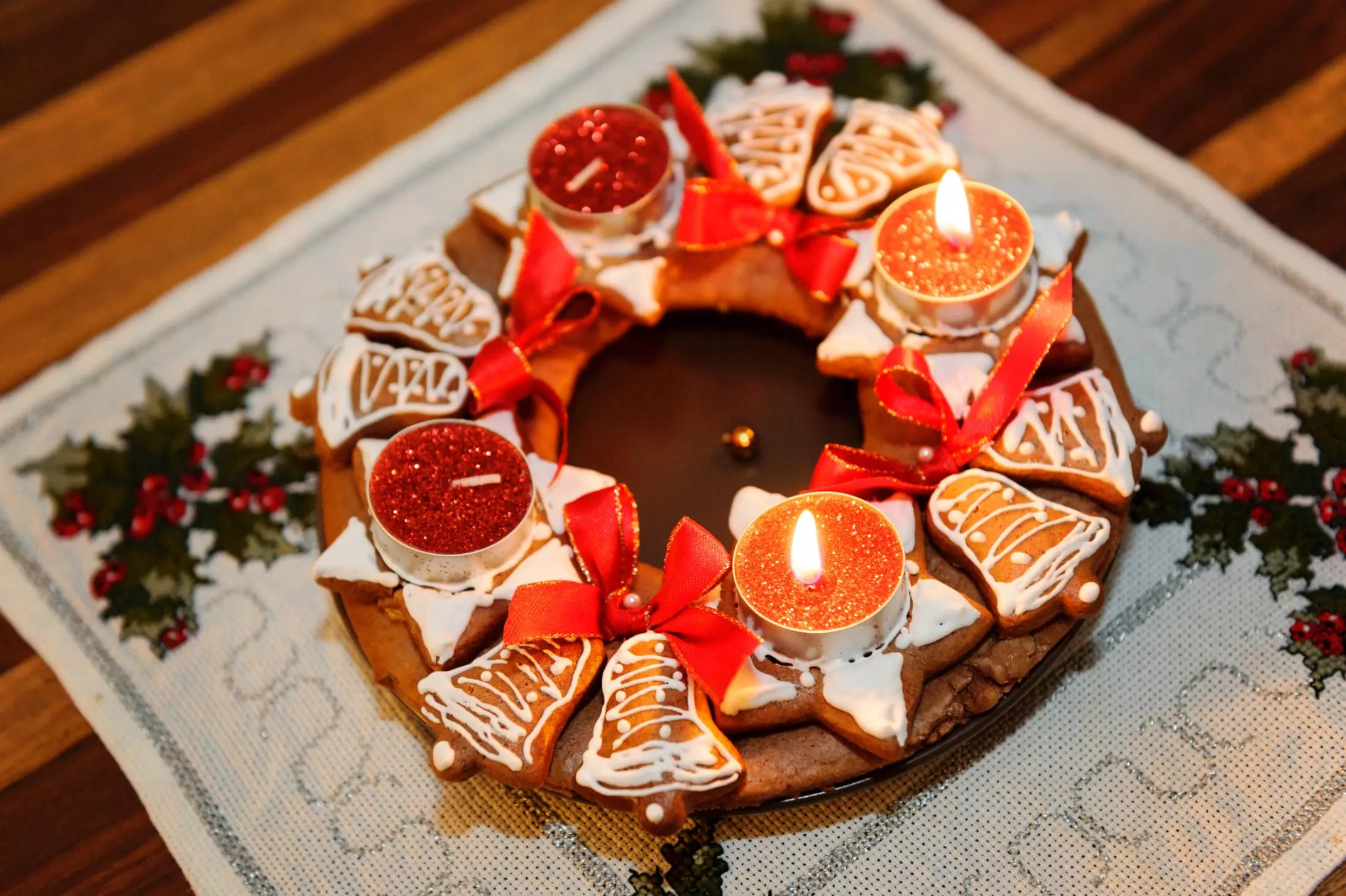 mezeskalacs adventi koszoru