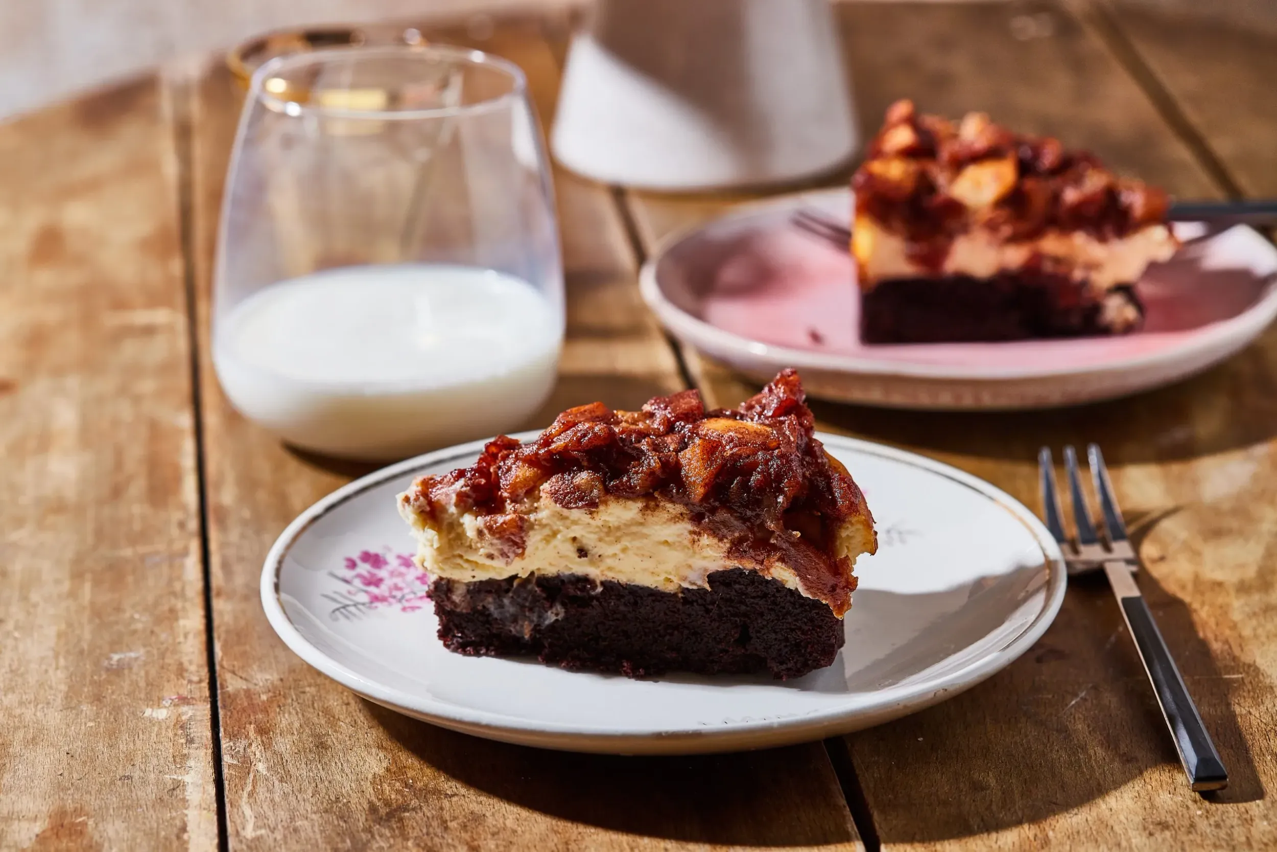 almás fahéjas brownie sajttorta