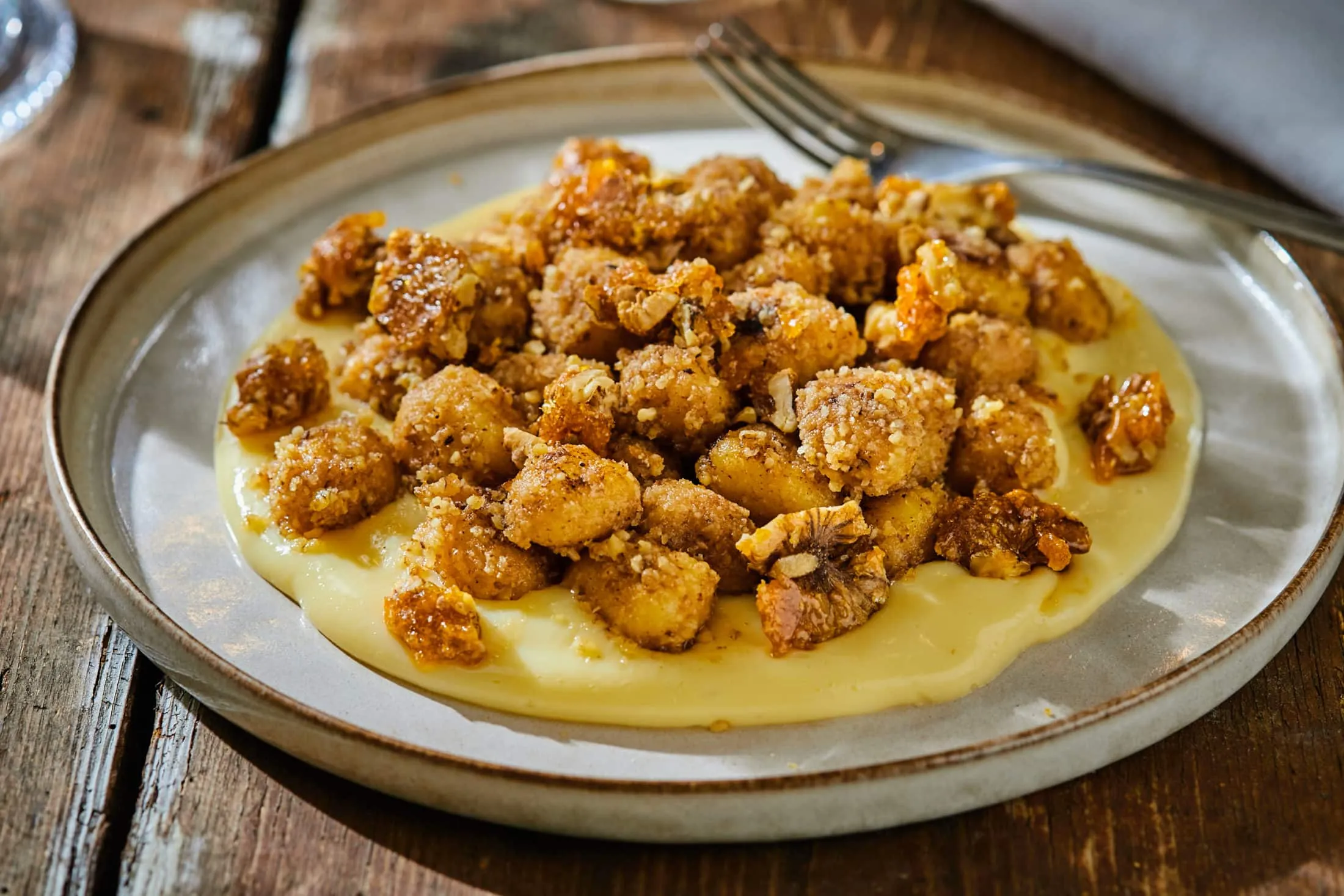 Aranygaluska gnocchi