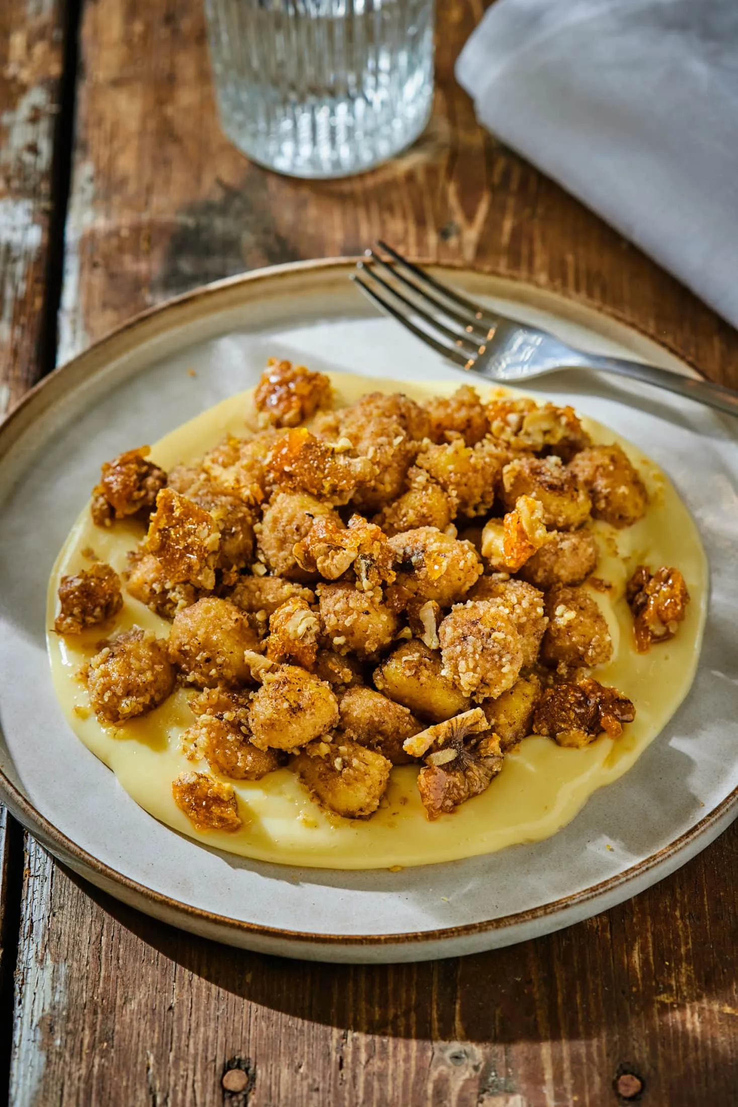 Aranygaluska gnocchi