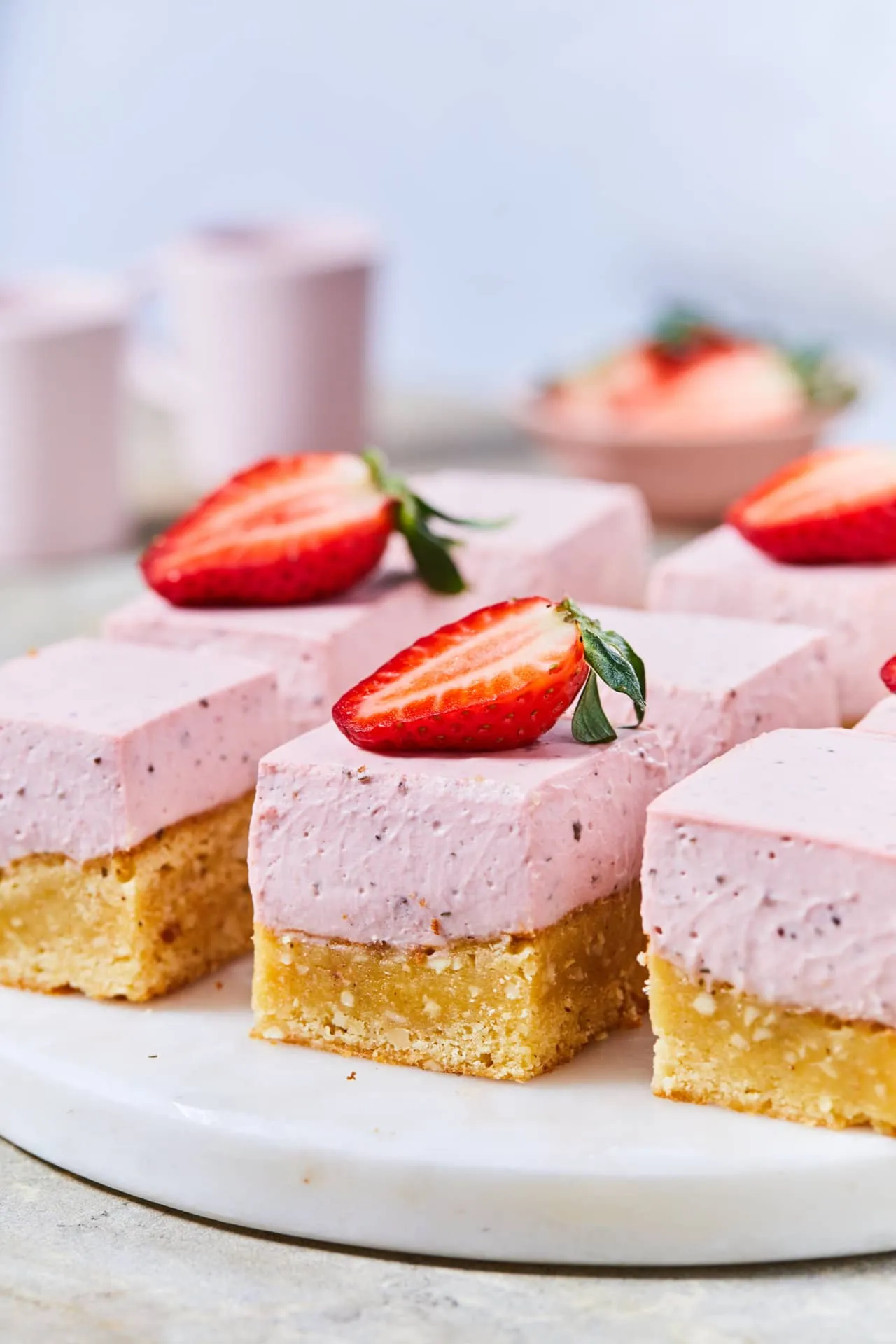 epres-bazsalikomos sajttorta blondie