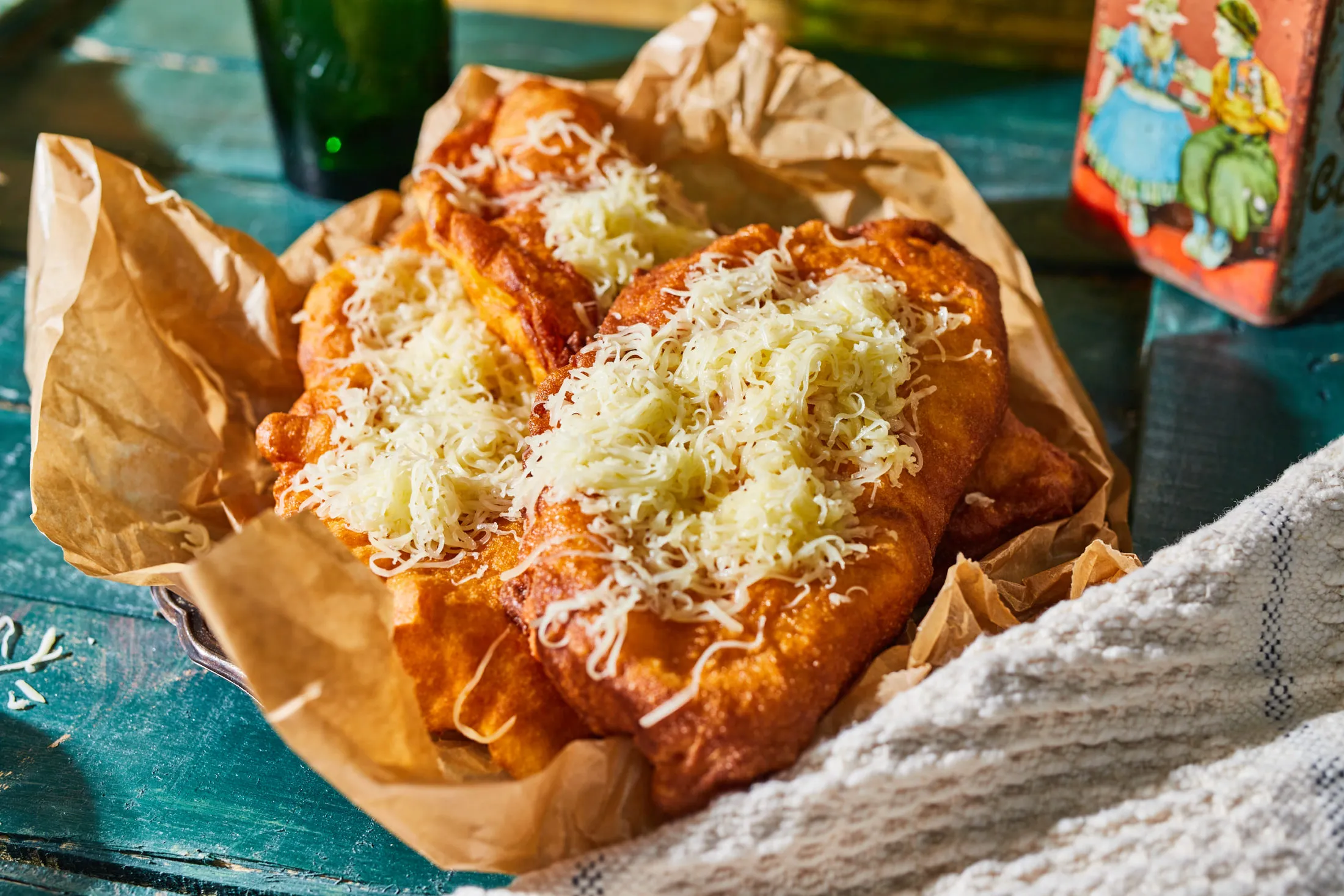 bolognai raguval töltött lángos