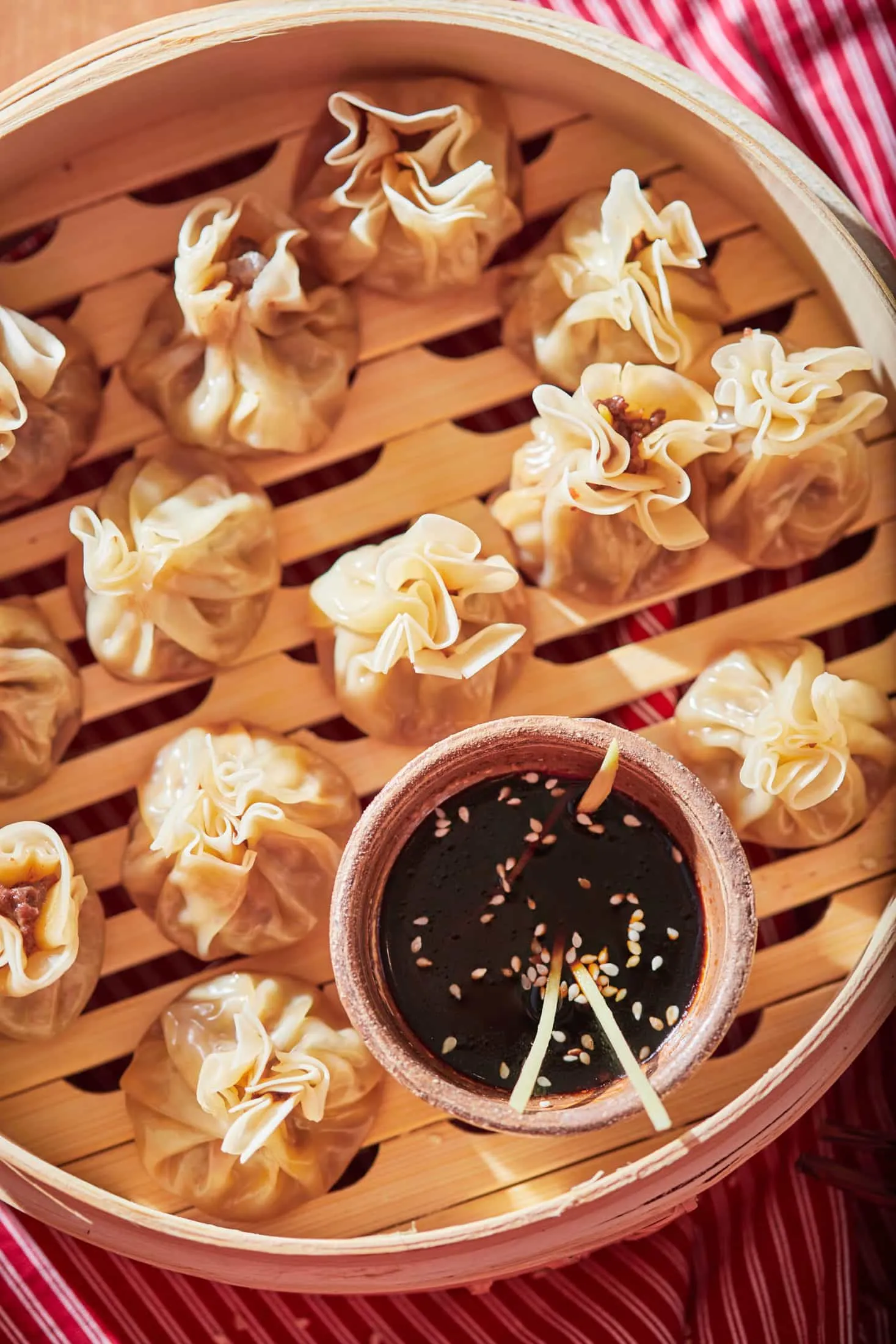 gőzölt wonton