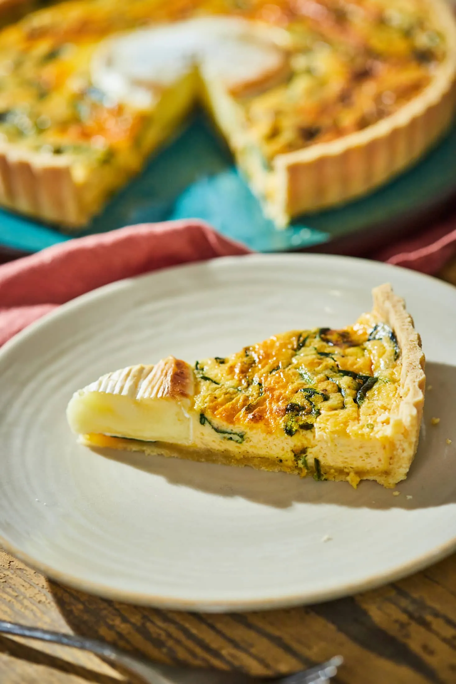 camembert-quiche
