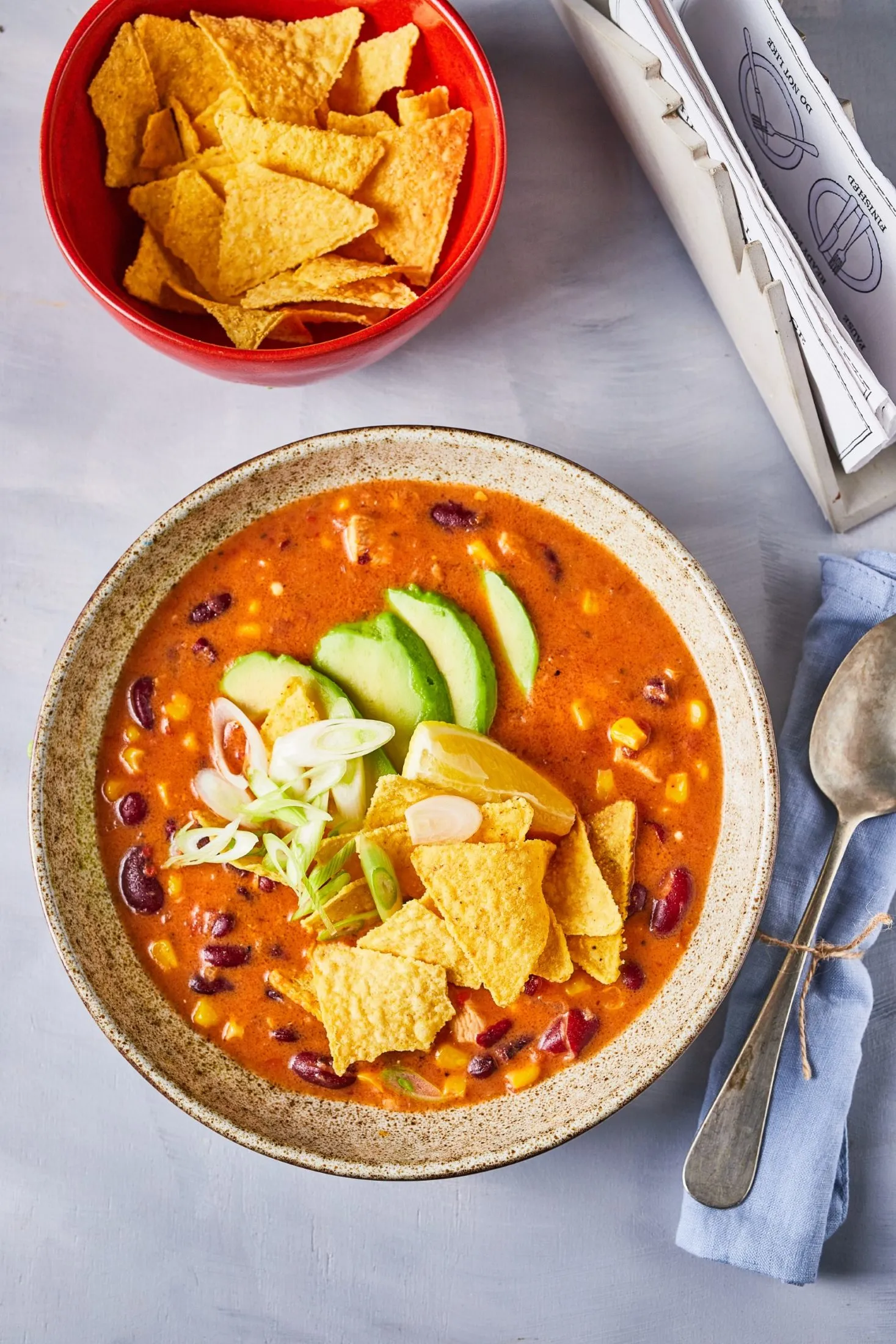 csirkés enchilada leves