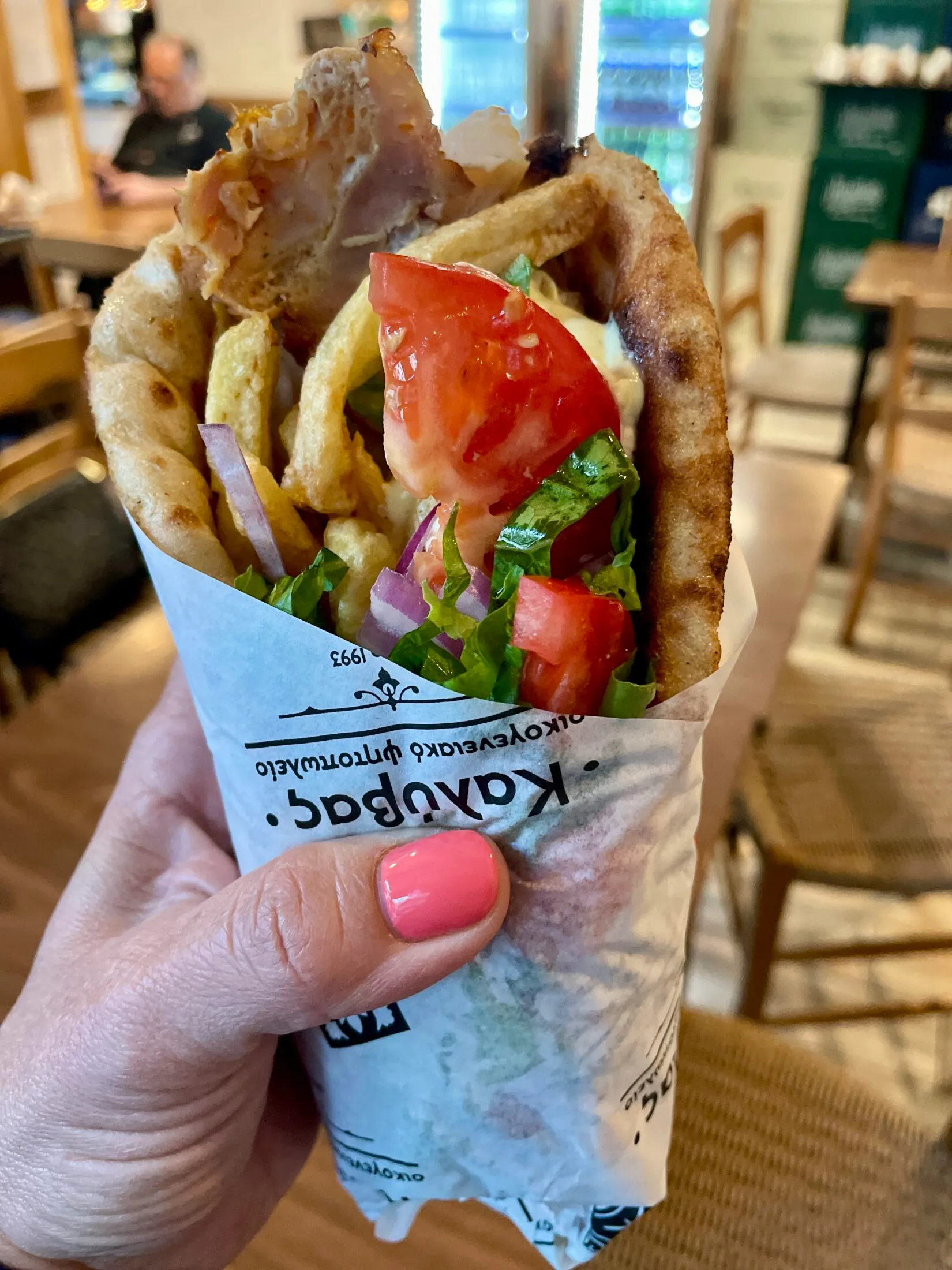 csirkés gyros