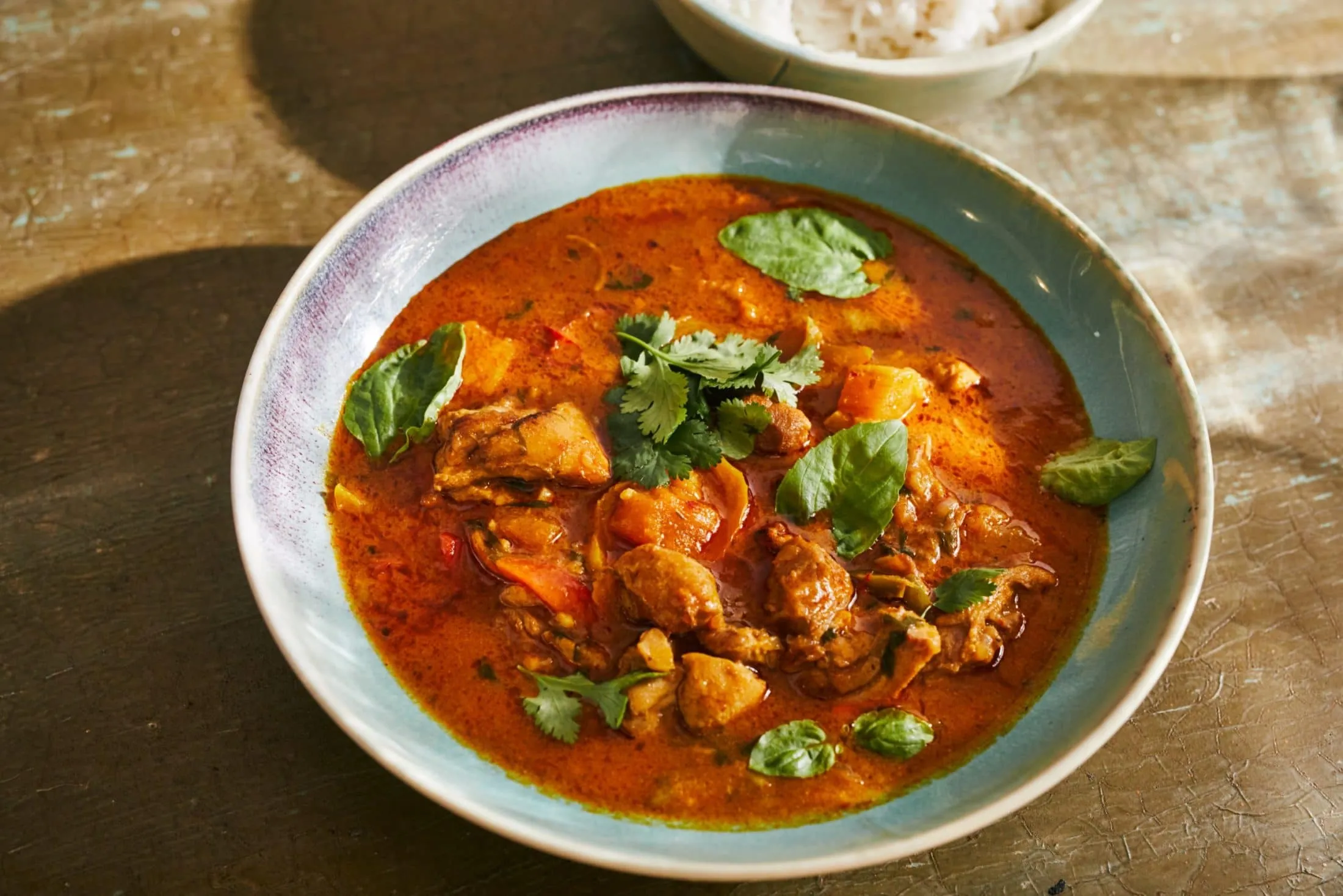 Csirkés thai red curry