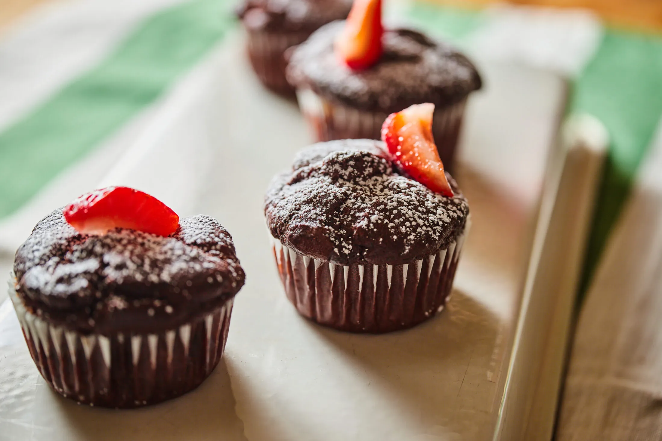 Csokis-epres muffin