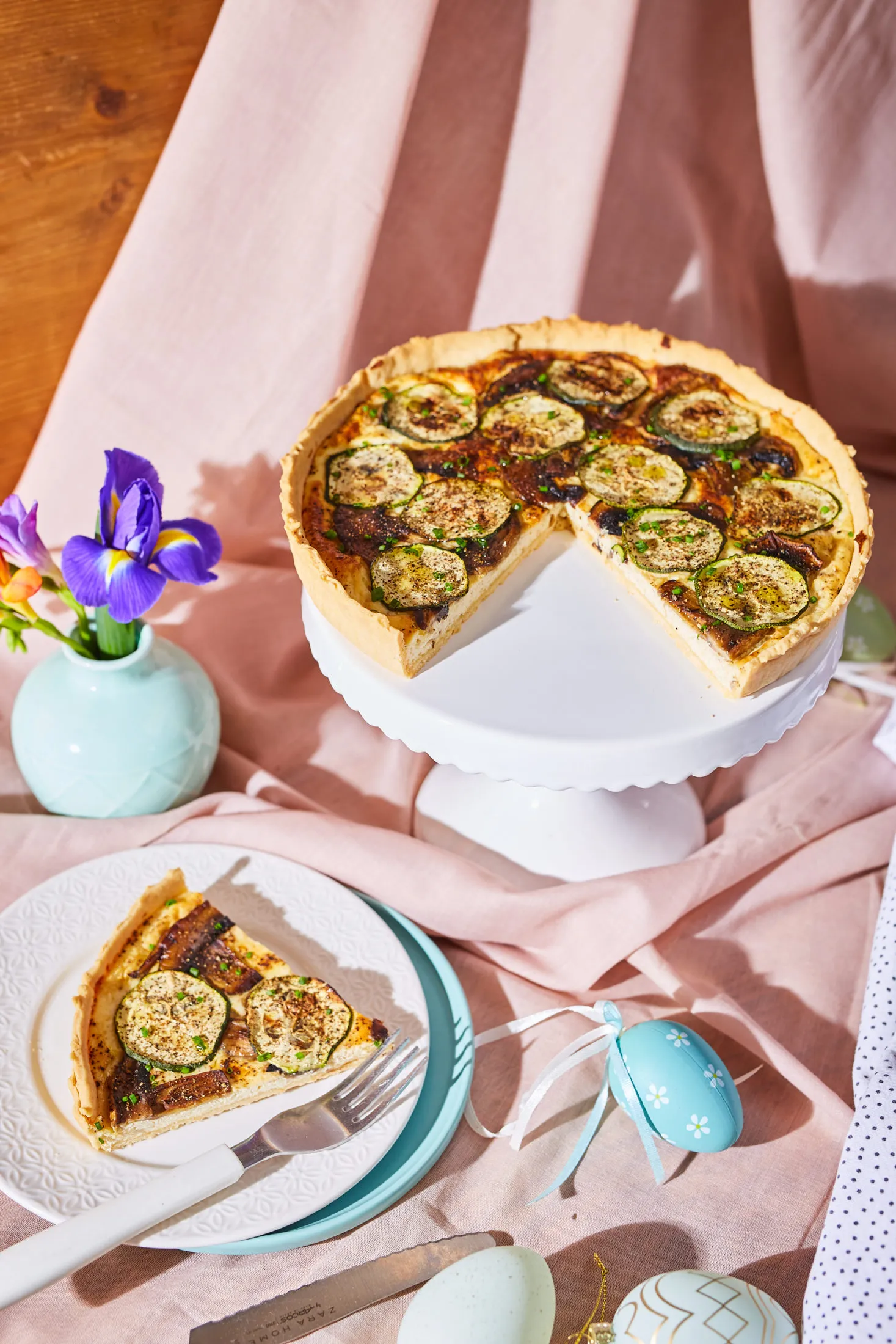 cukkinis tarte