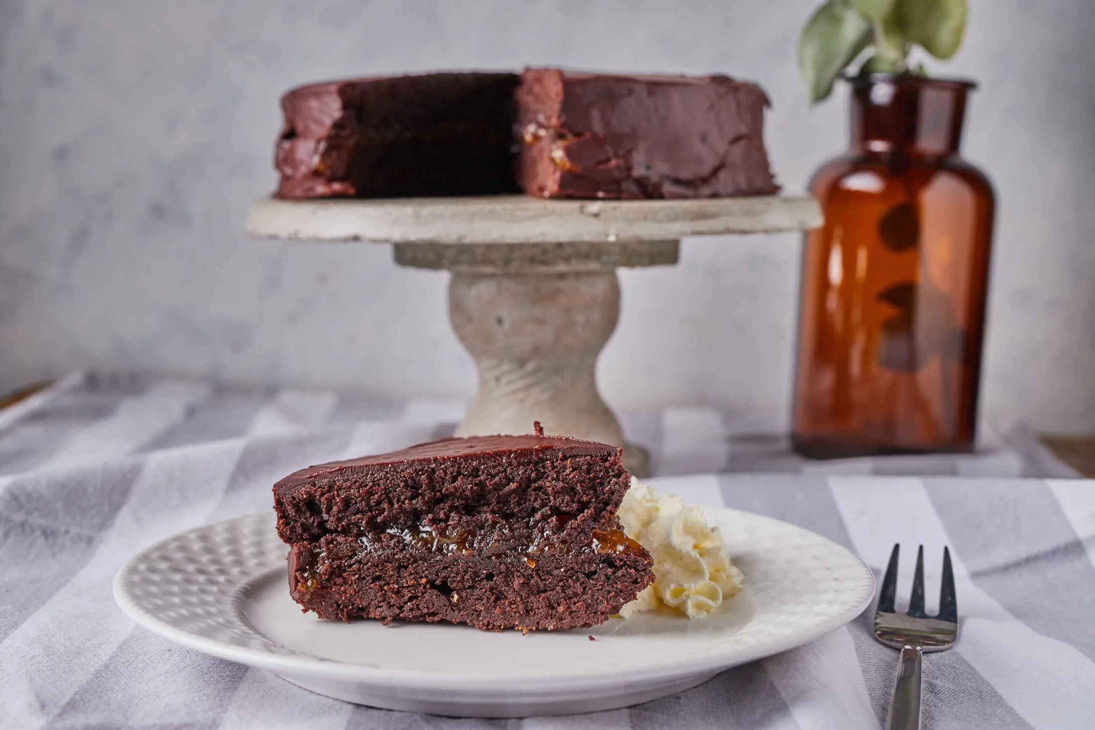 Cukormentes Sacher-torta