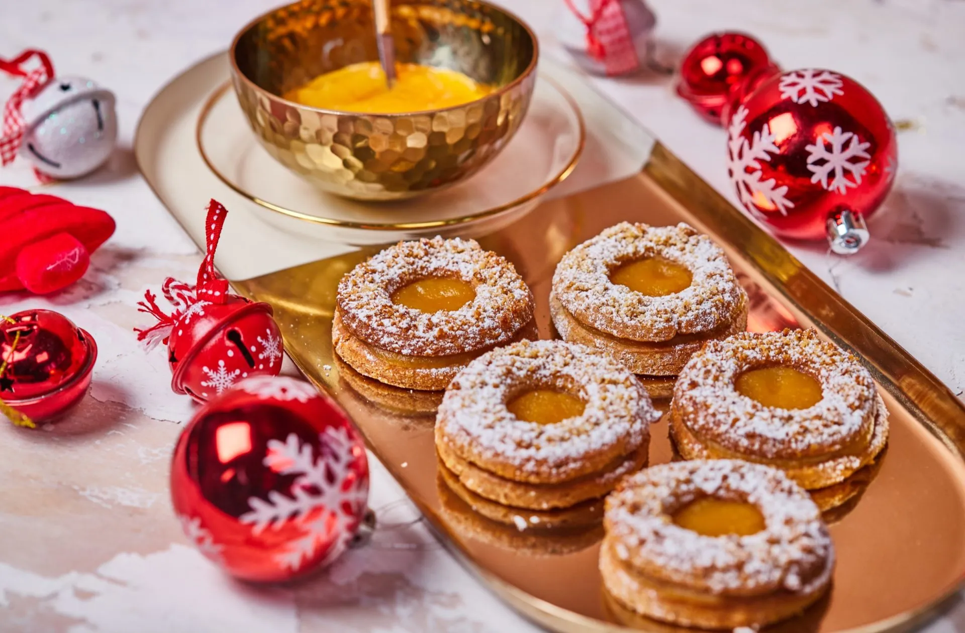 diós linzer homoktövises lekvárral