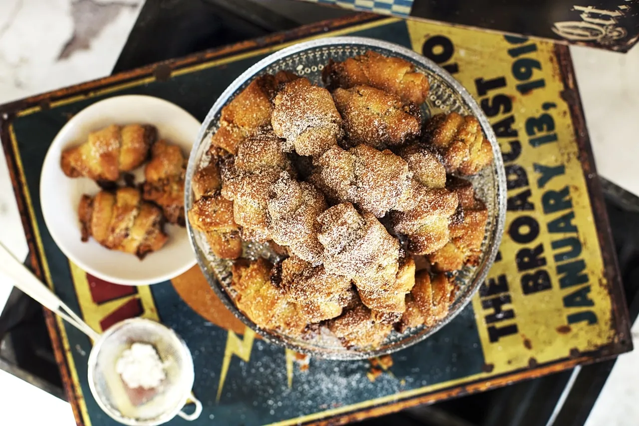 Diós grillázsos kiflik