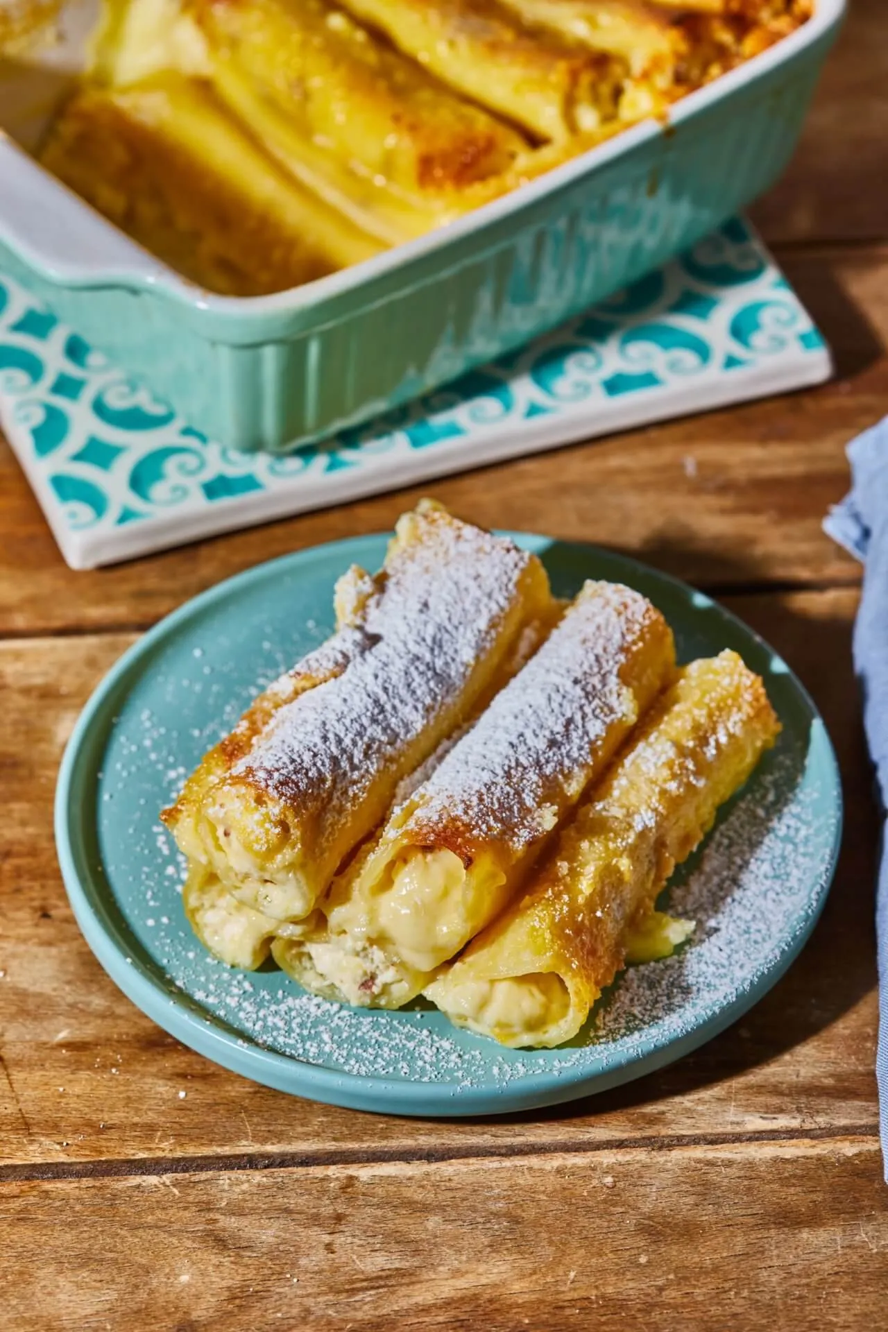 Édes túróval töltött cannelloni