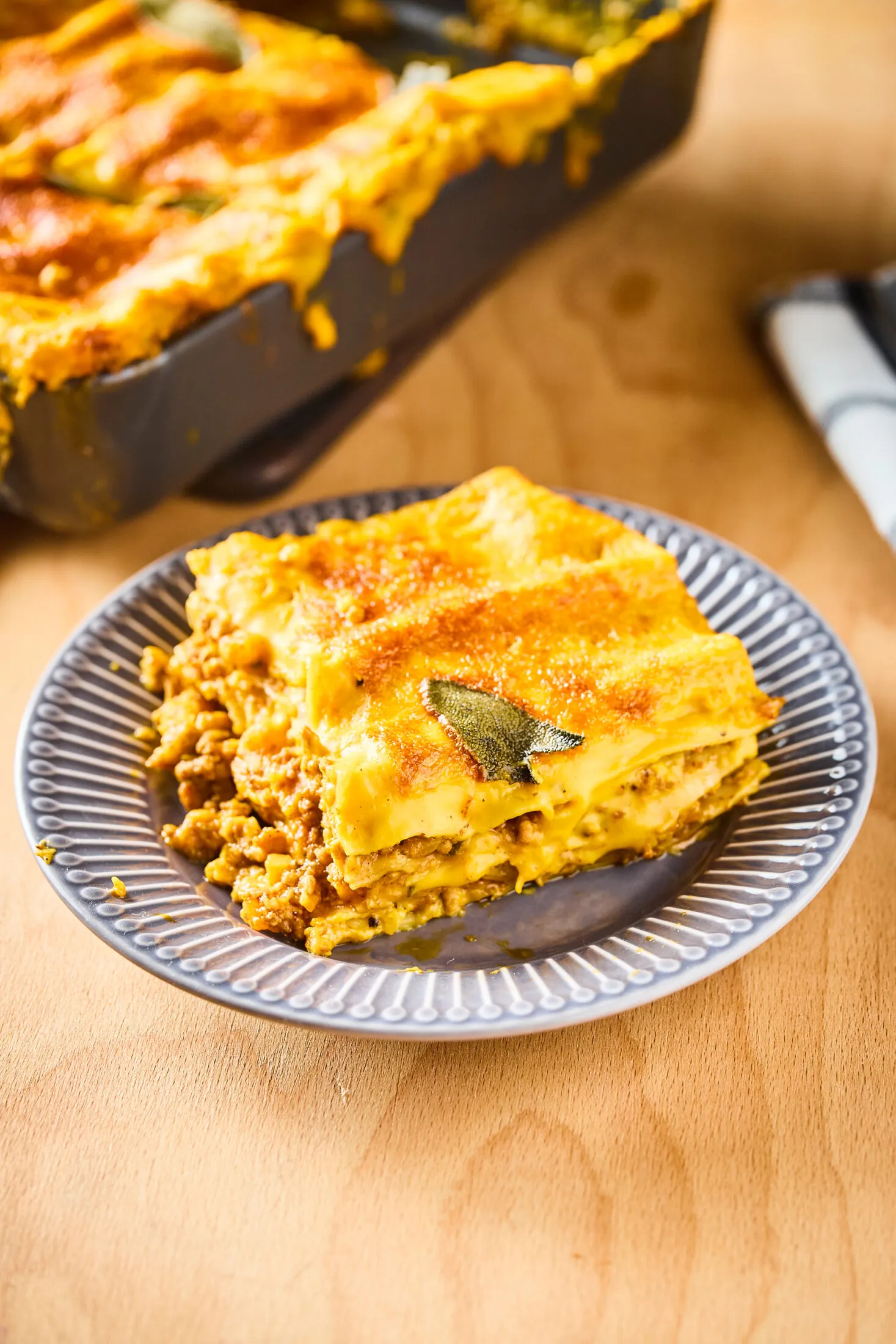 Pumpkin spice lasagne