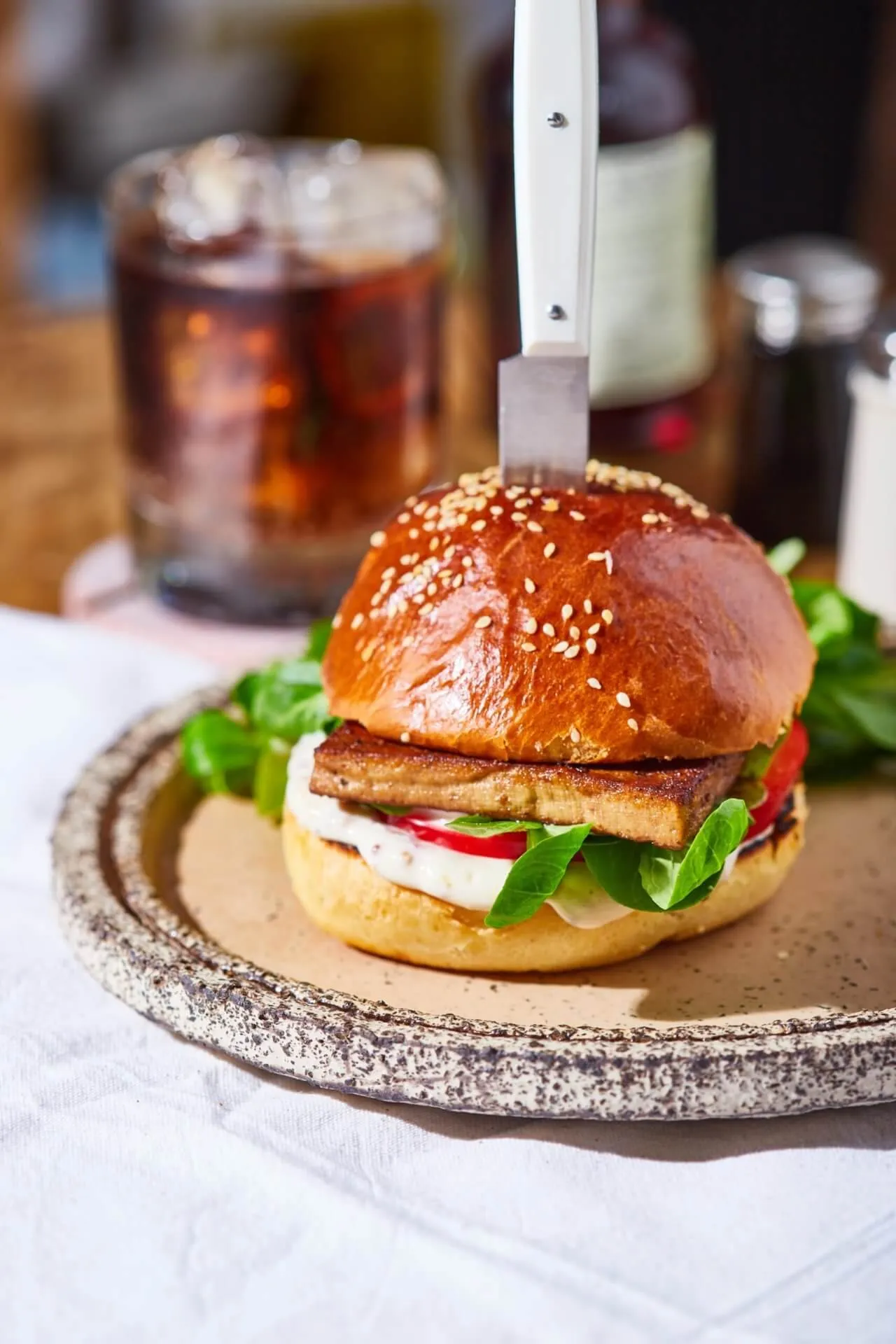 vega burger füstölt tofuval