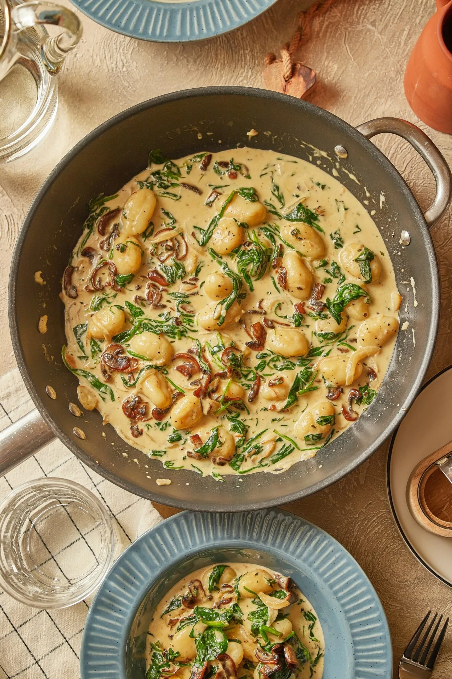 gombás-spenótos-gnocchi