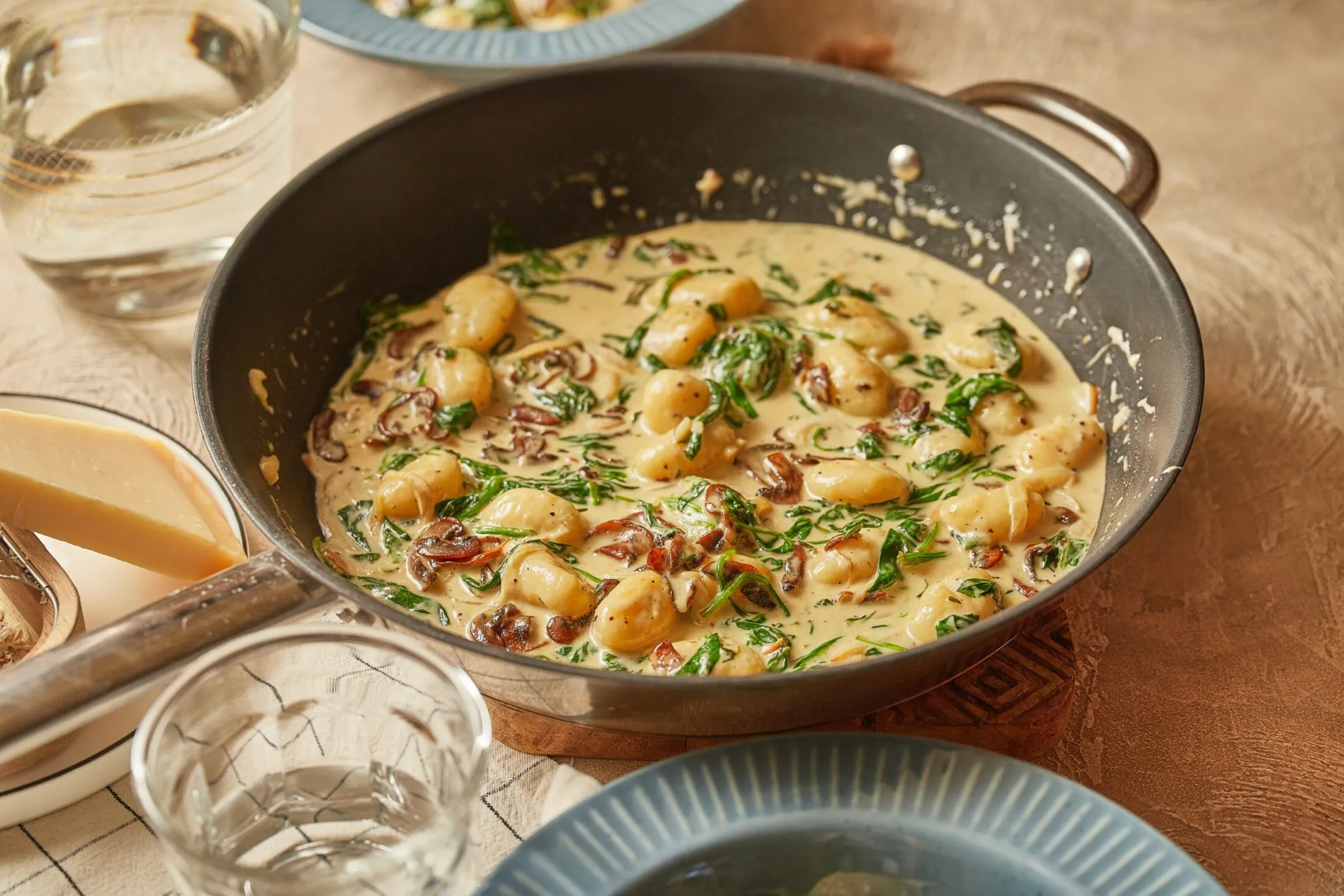 gombás-spenótos-gnocchi