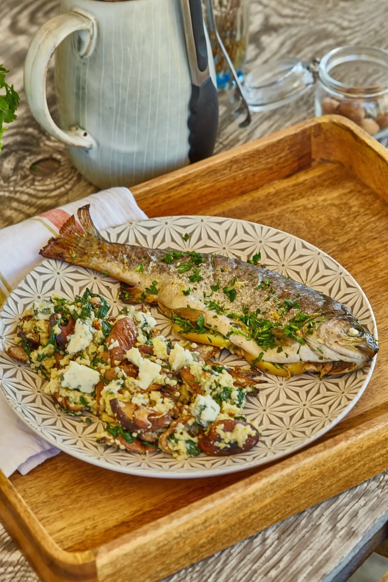 grillezett pisztráng