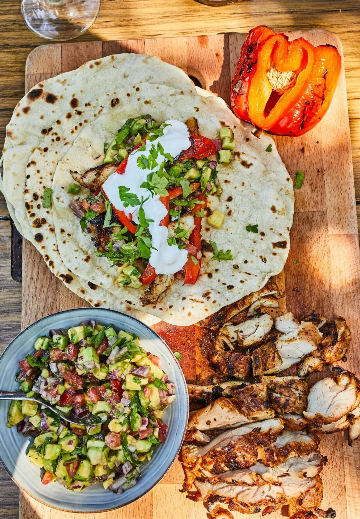 grillezett tortilla