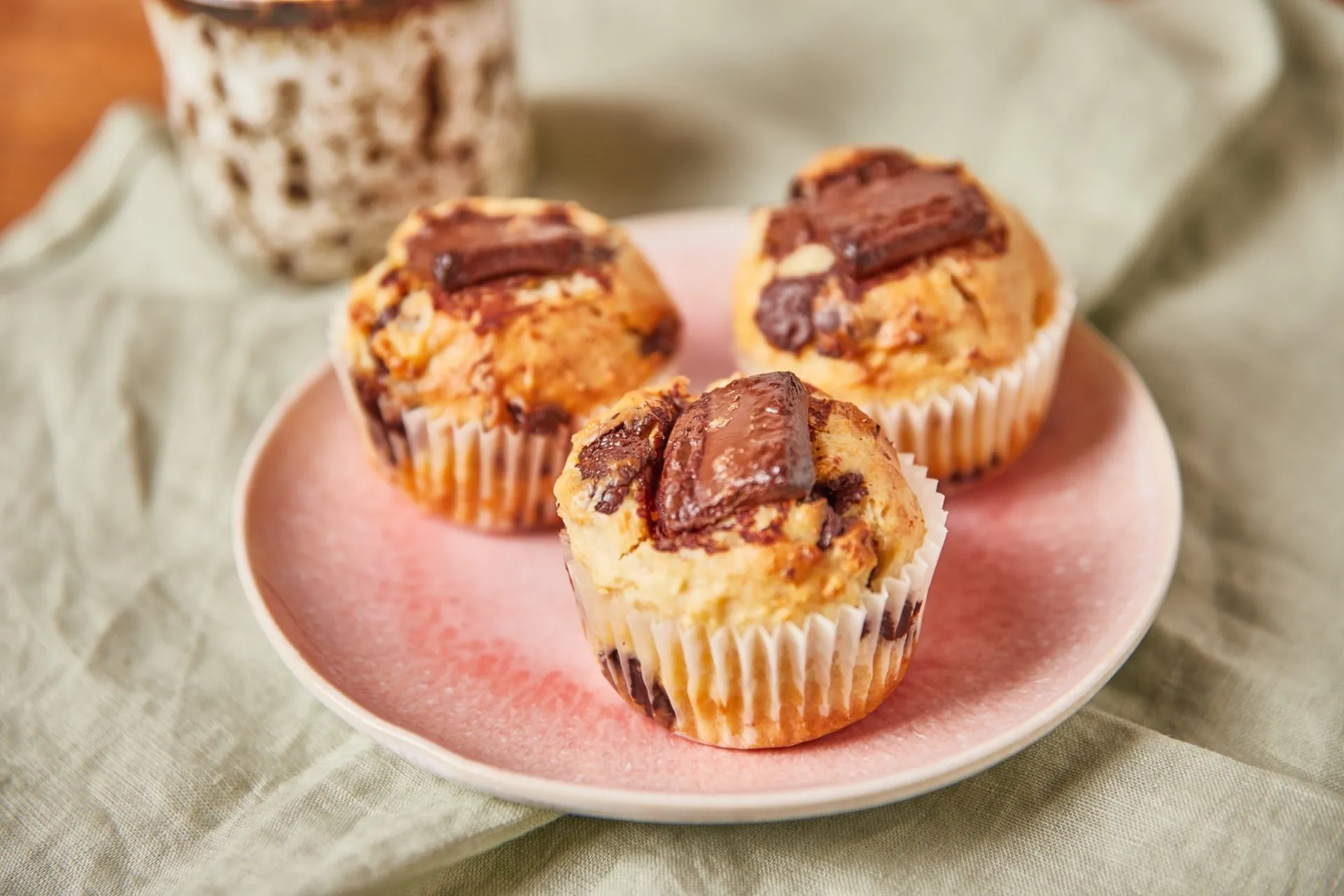 Túrós-csokis muffin