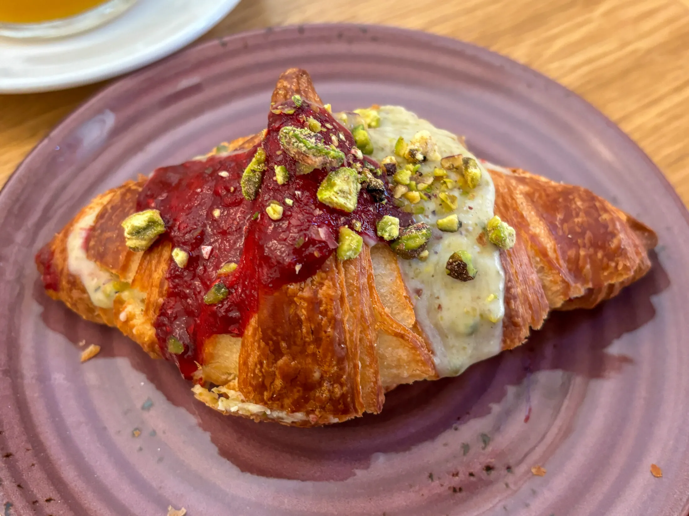 pisztáciás croissant a a Kaffa kínálatából