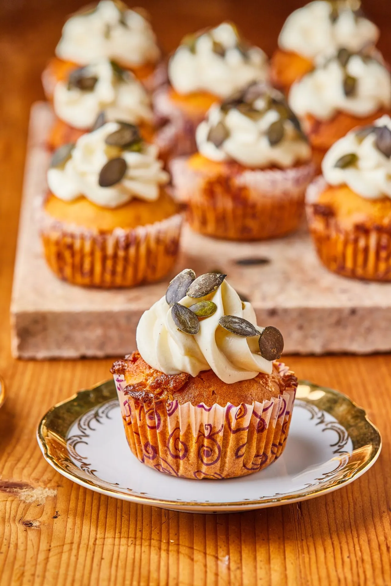 fehér csokis-sütőtökös muffin