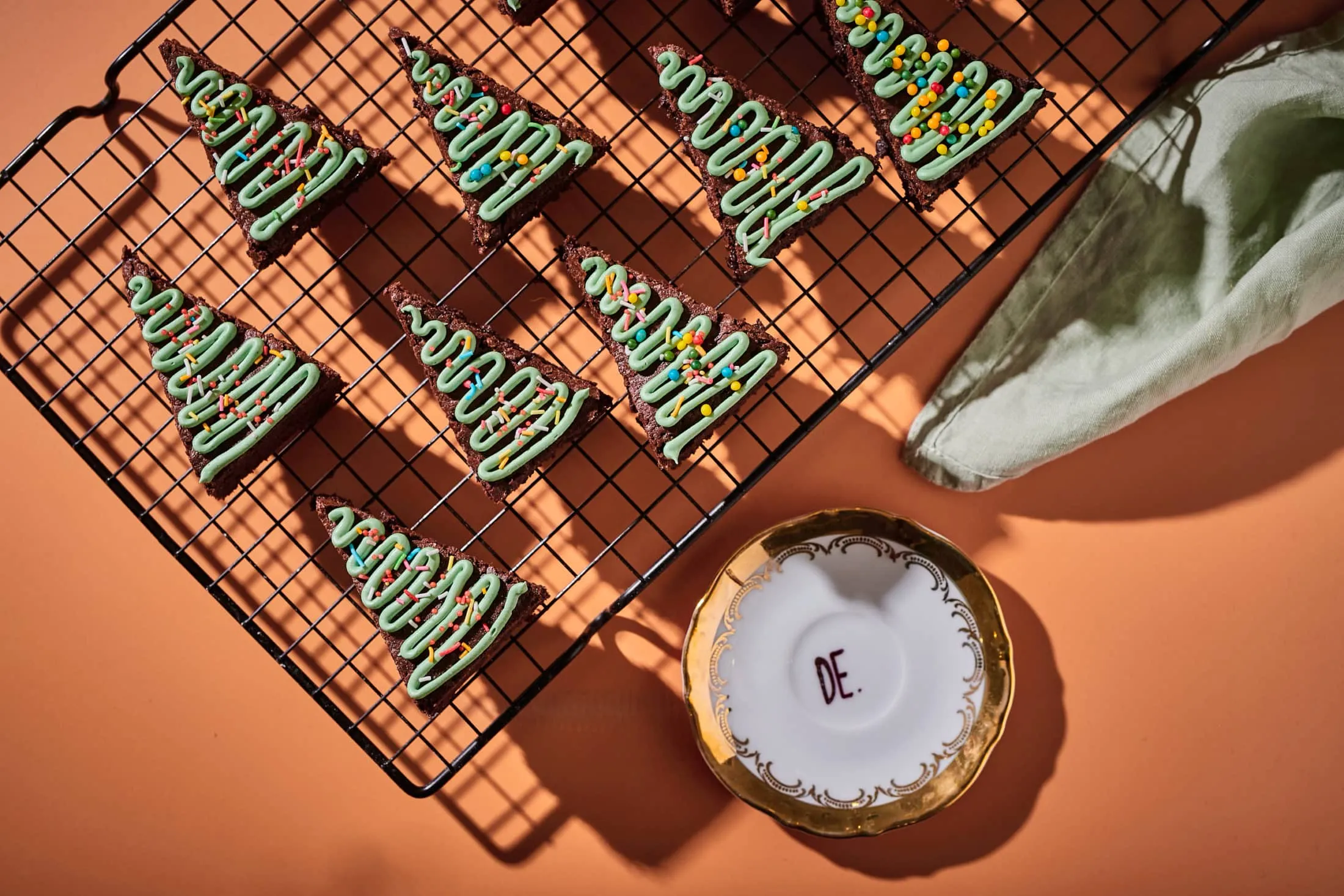 Karácsonyfa brownie