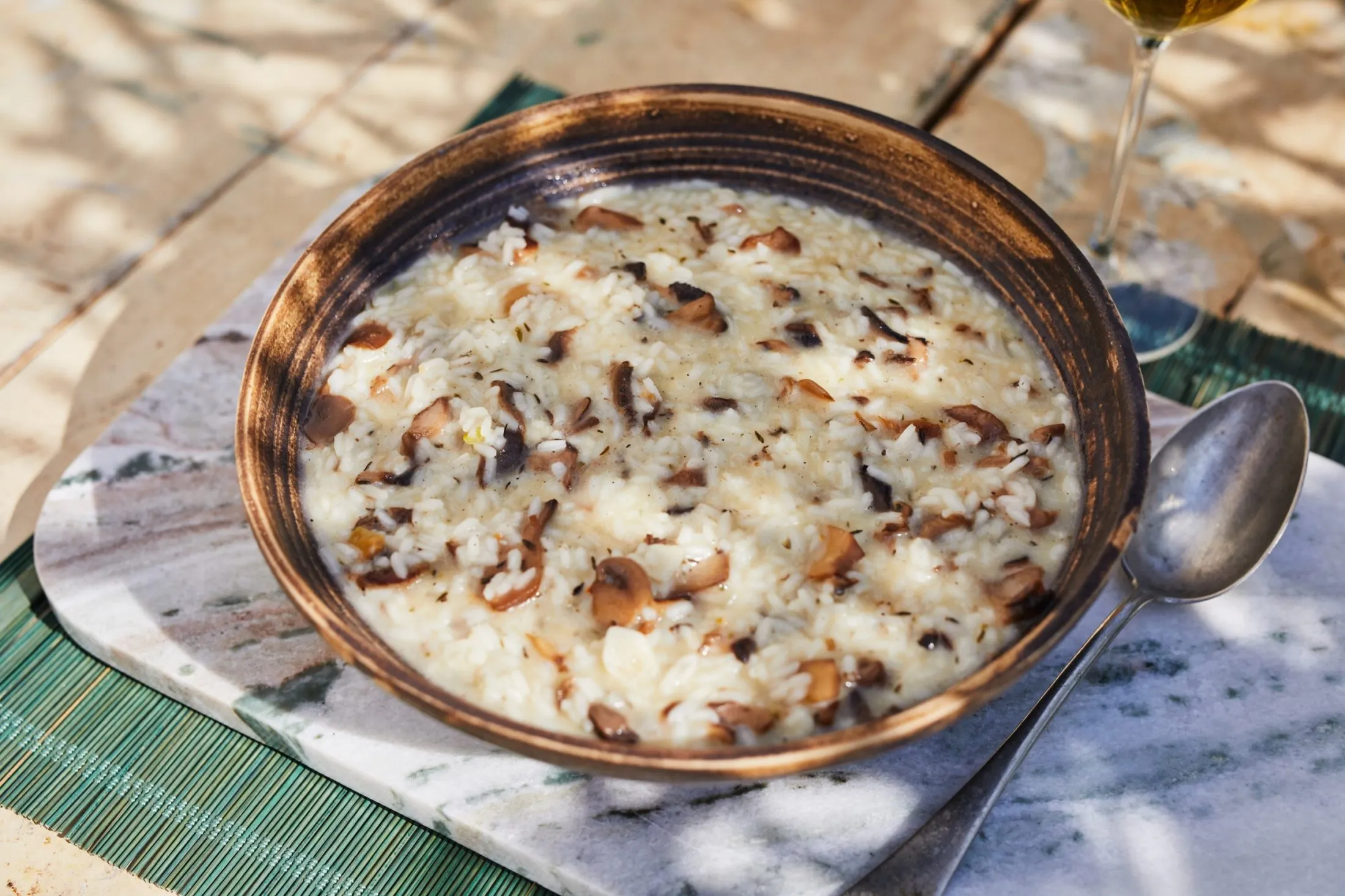Rizottó üveges gombával, trappistával  (Fotó: Street Kitchen)