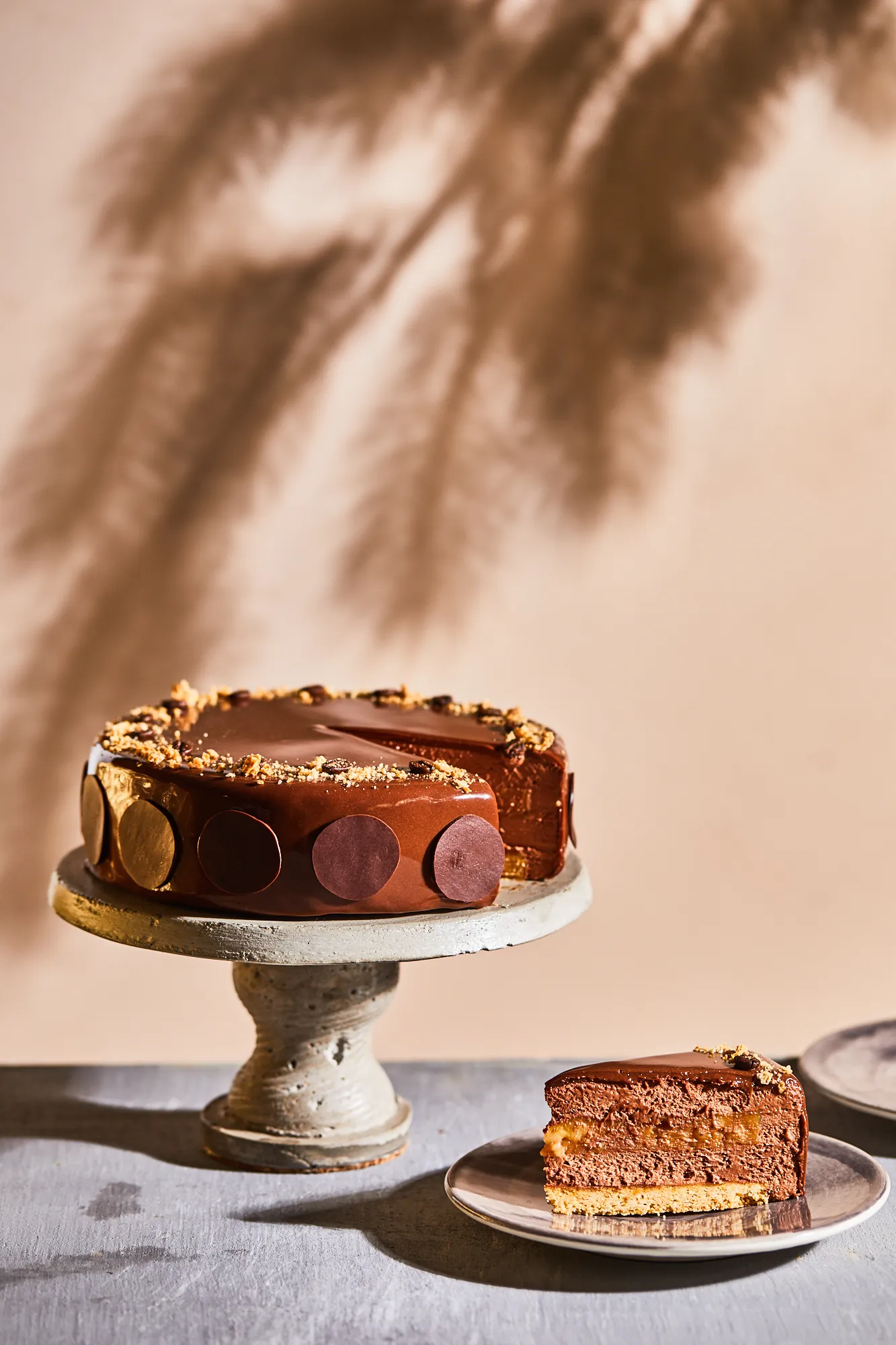 kávés-banános csokimousse-torta