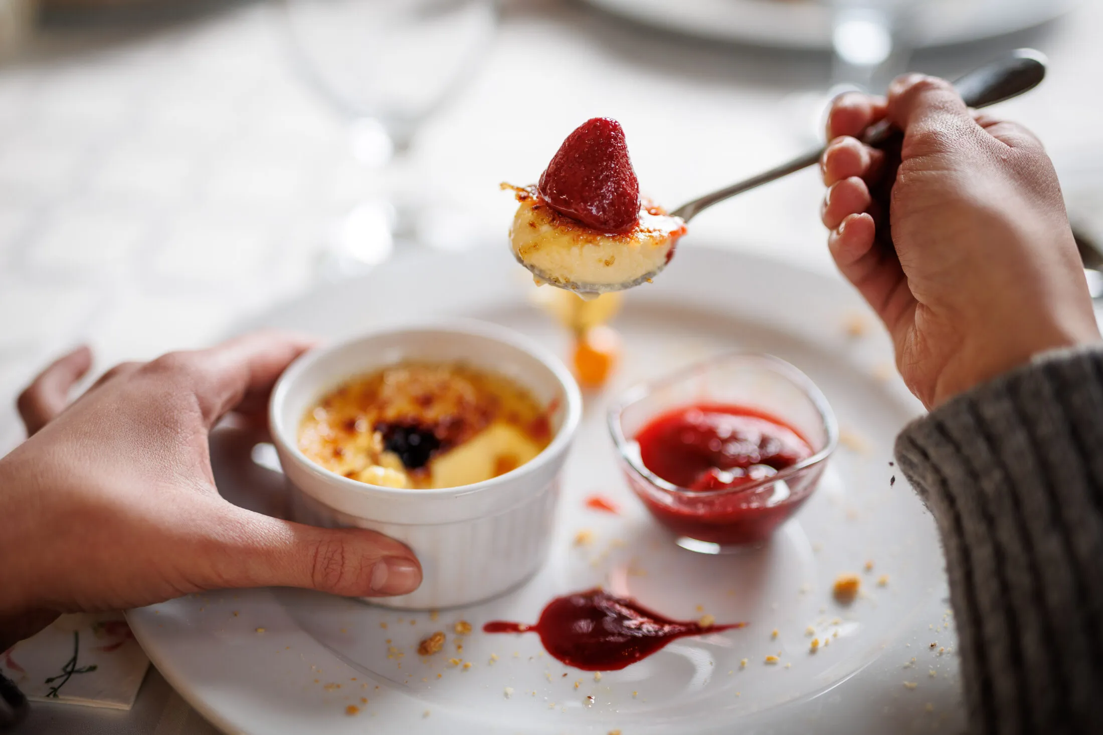 L’Altro étterem créme brulée