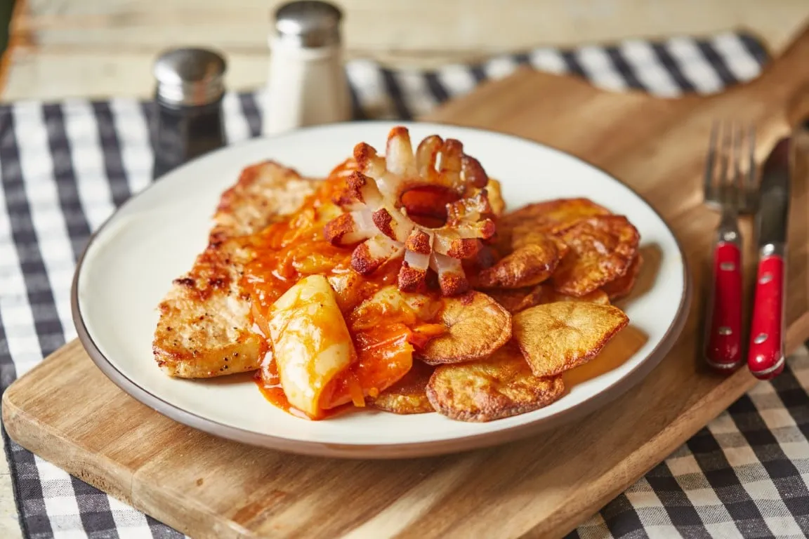 Lecsós karaj dollárchipsszel