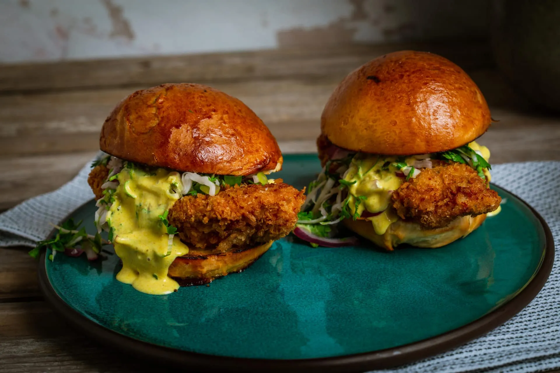 mangós csirke katsu burger