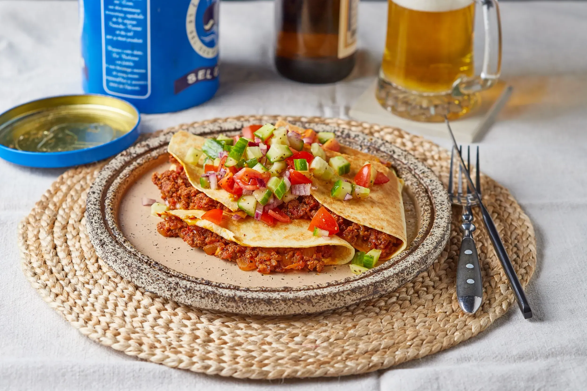 Marhahúsos quesadilla
