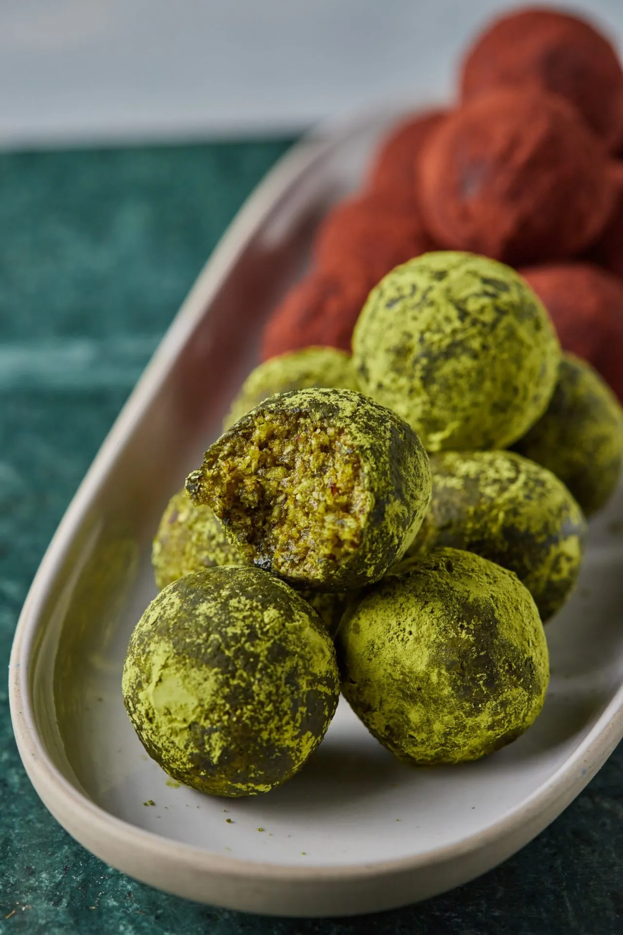 matcha golyók