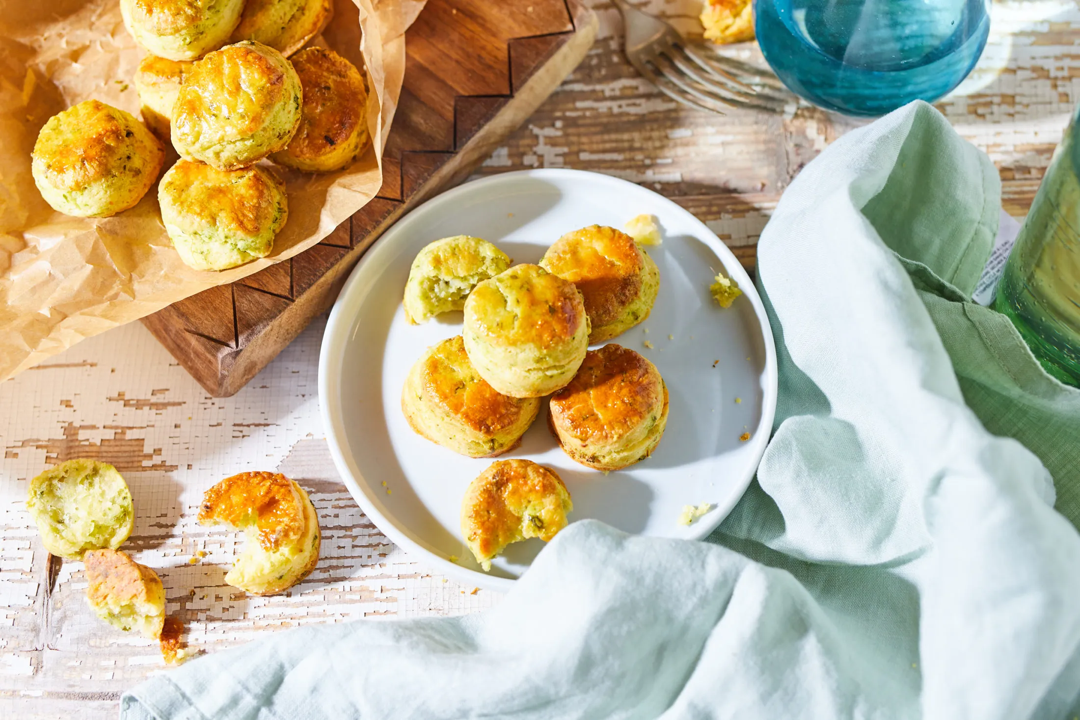 medvehagymás juhtúrós pogácsa, medvehagymás recept