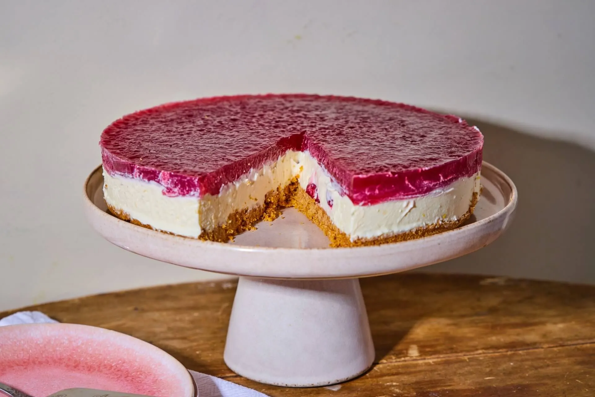 Sütés nélküli meggyes sajttorta