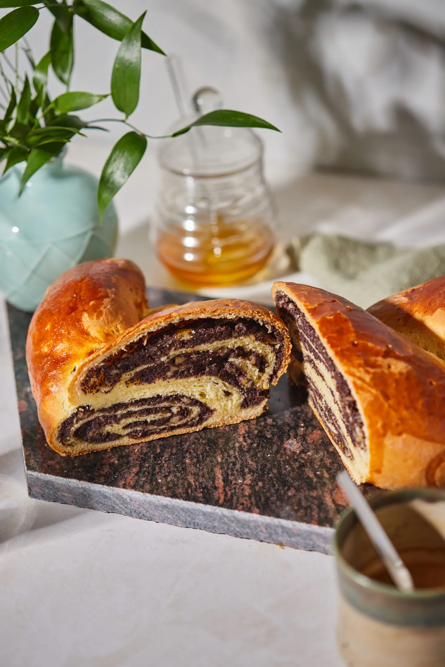 Mézes-mákos kelt kalács recept