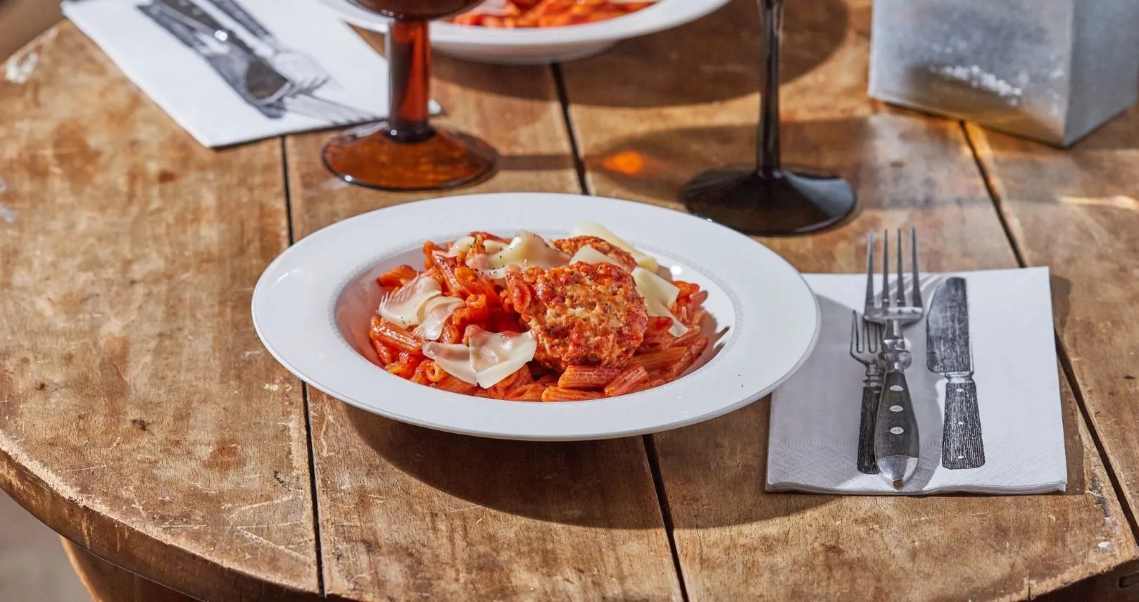 Mikrós húsgolyós penne