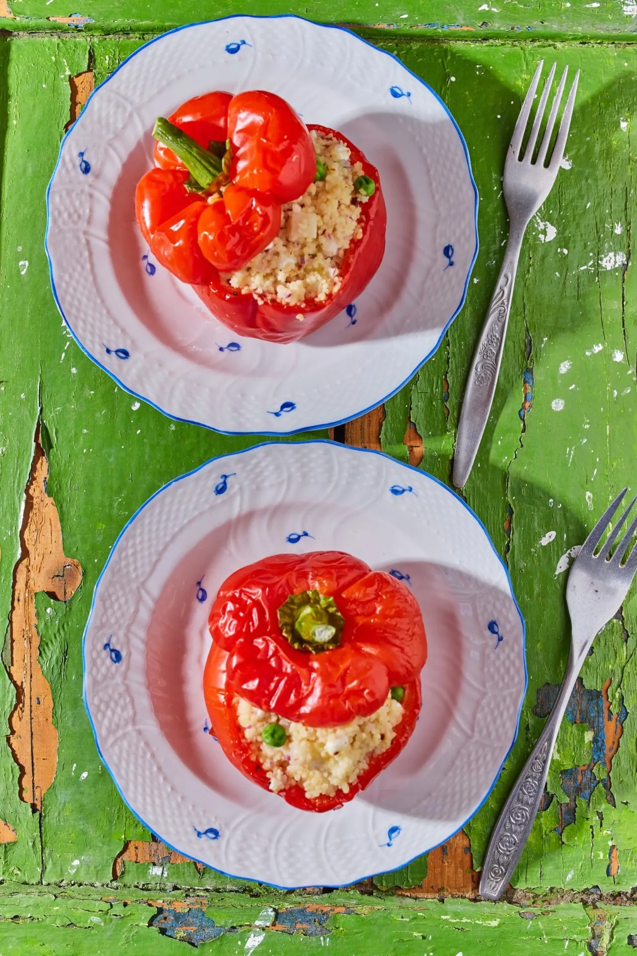 kuszkusszal töltött paprika