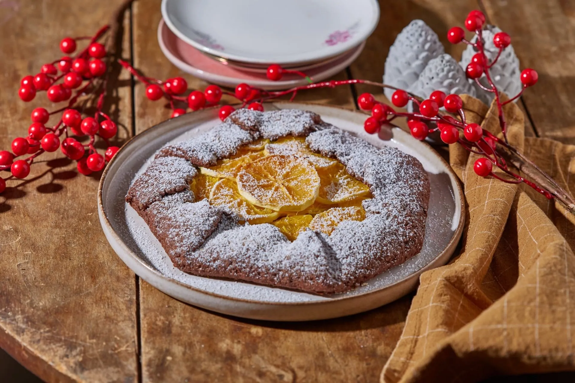 Narancsos-mézeskalácsfűszeres galette
