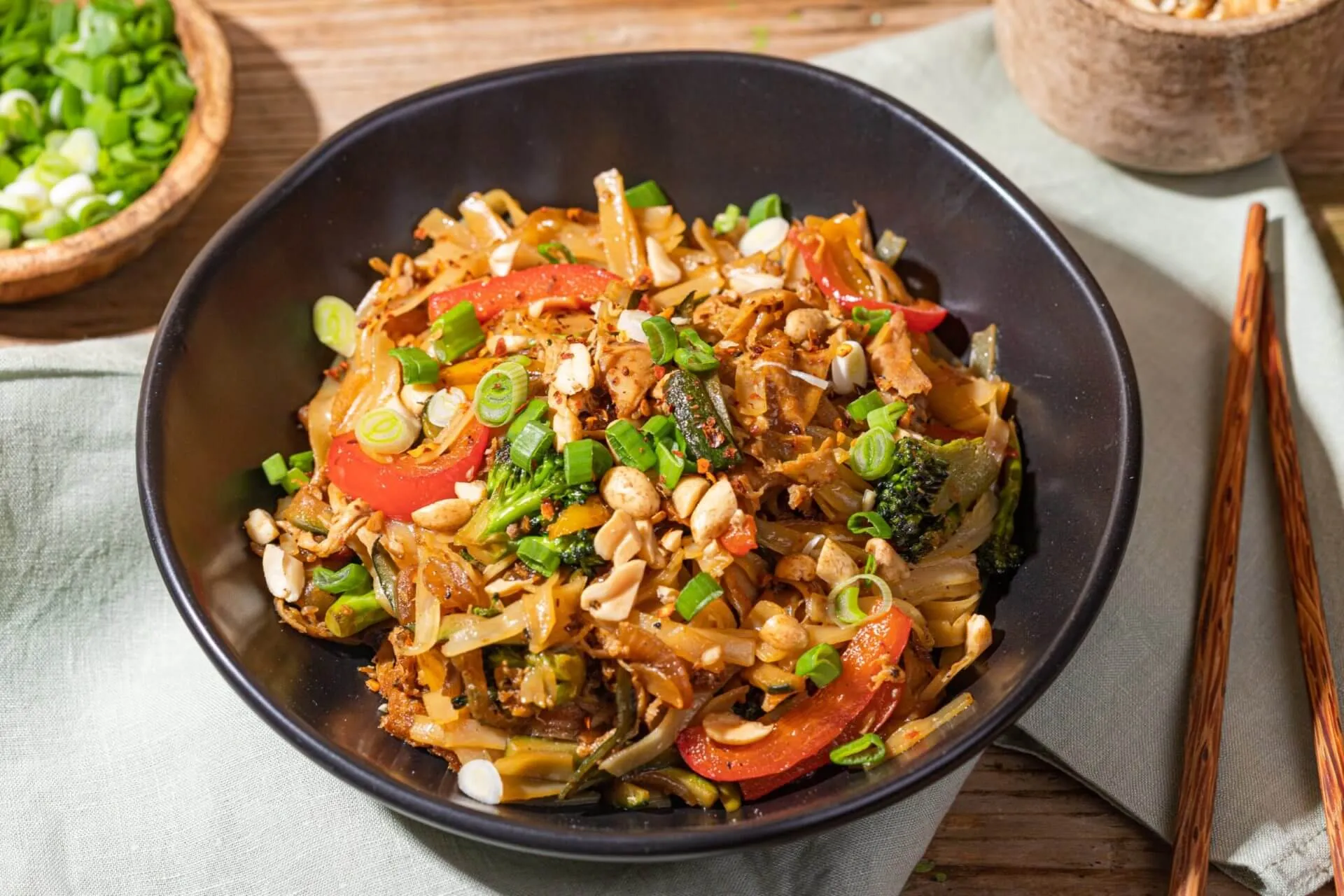 Zöldséges, csirkés stir fry