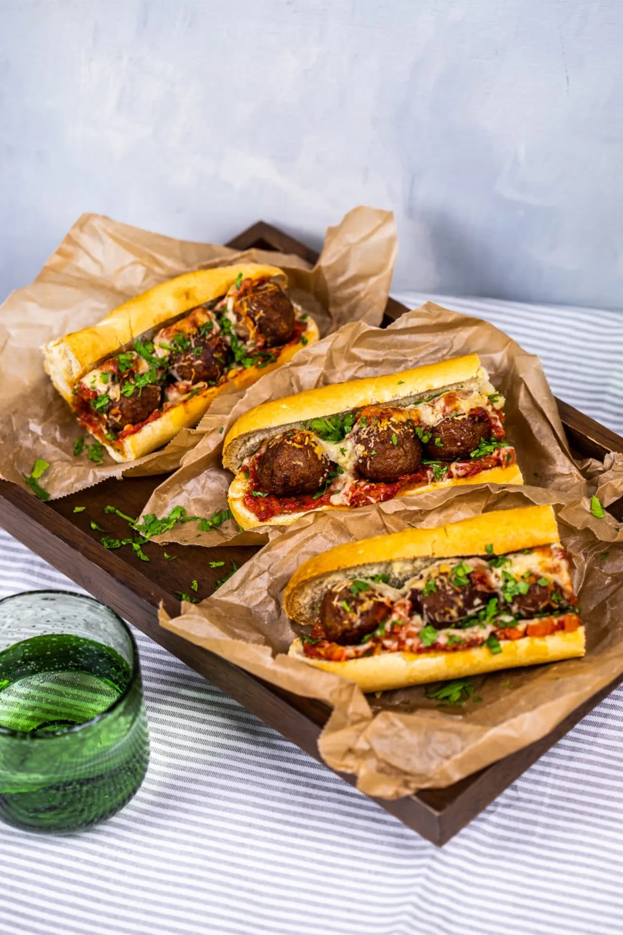 Meatball sub húsmentes golyókkal