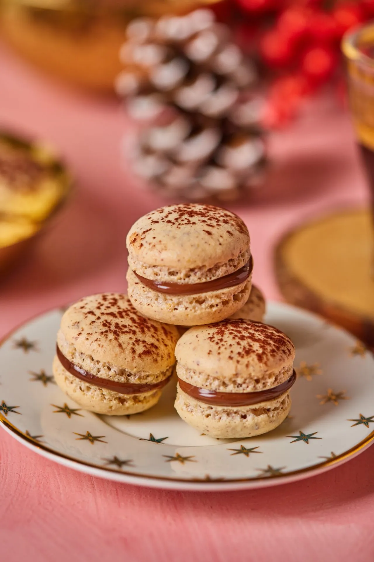 töltött mini macaron
