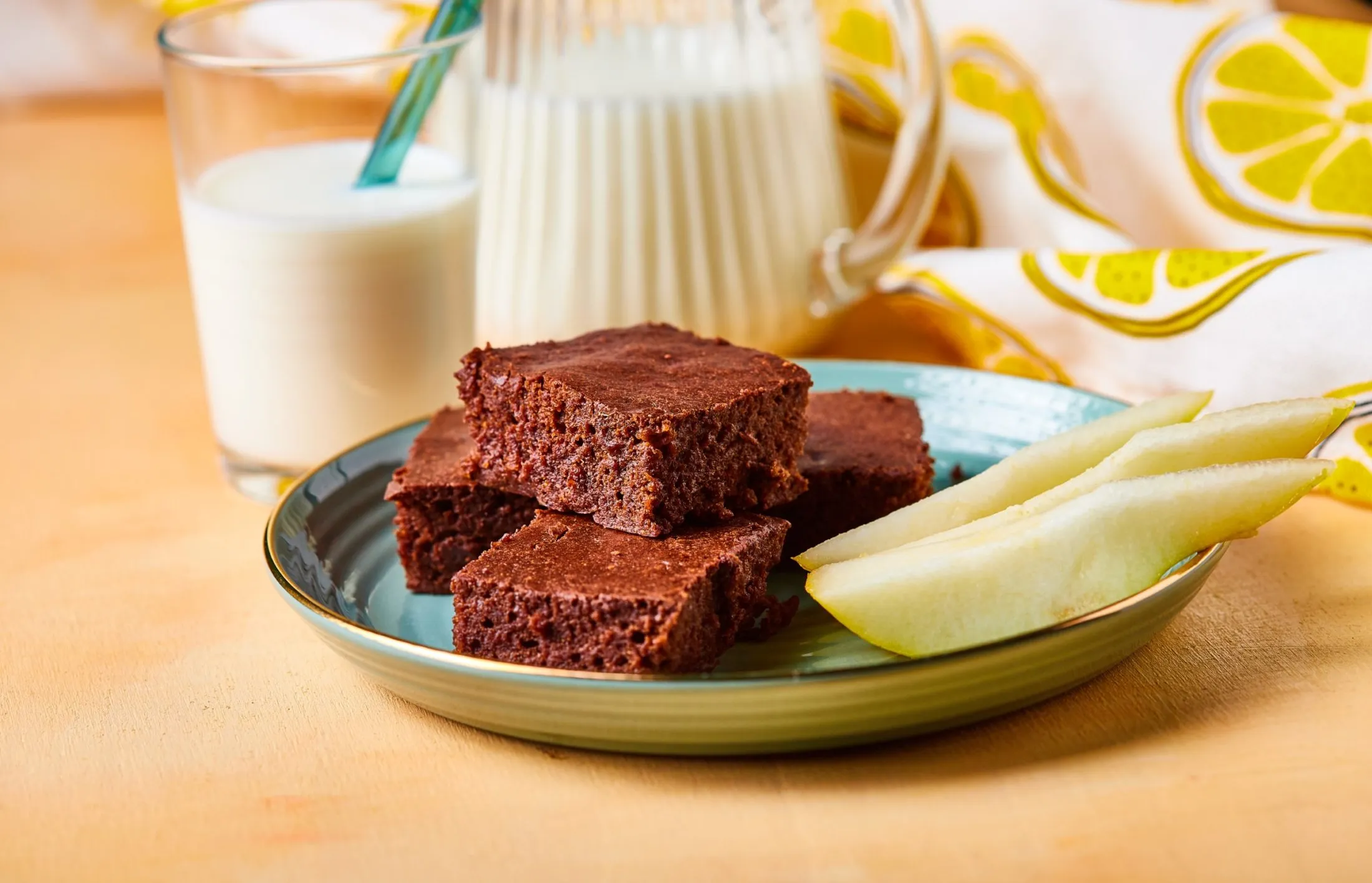Őszi körtebrownie