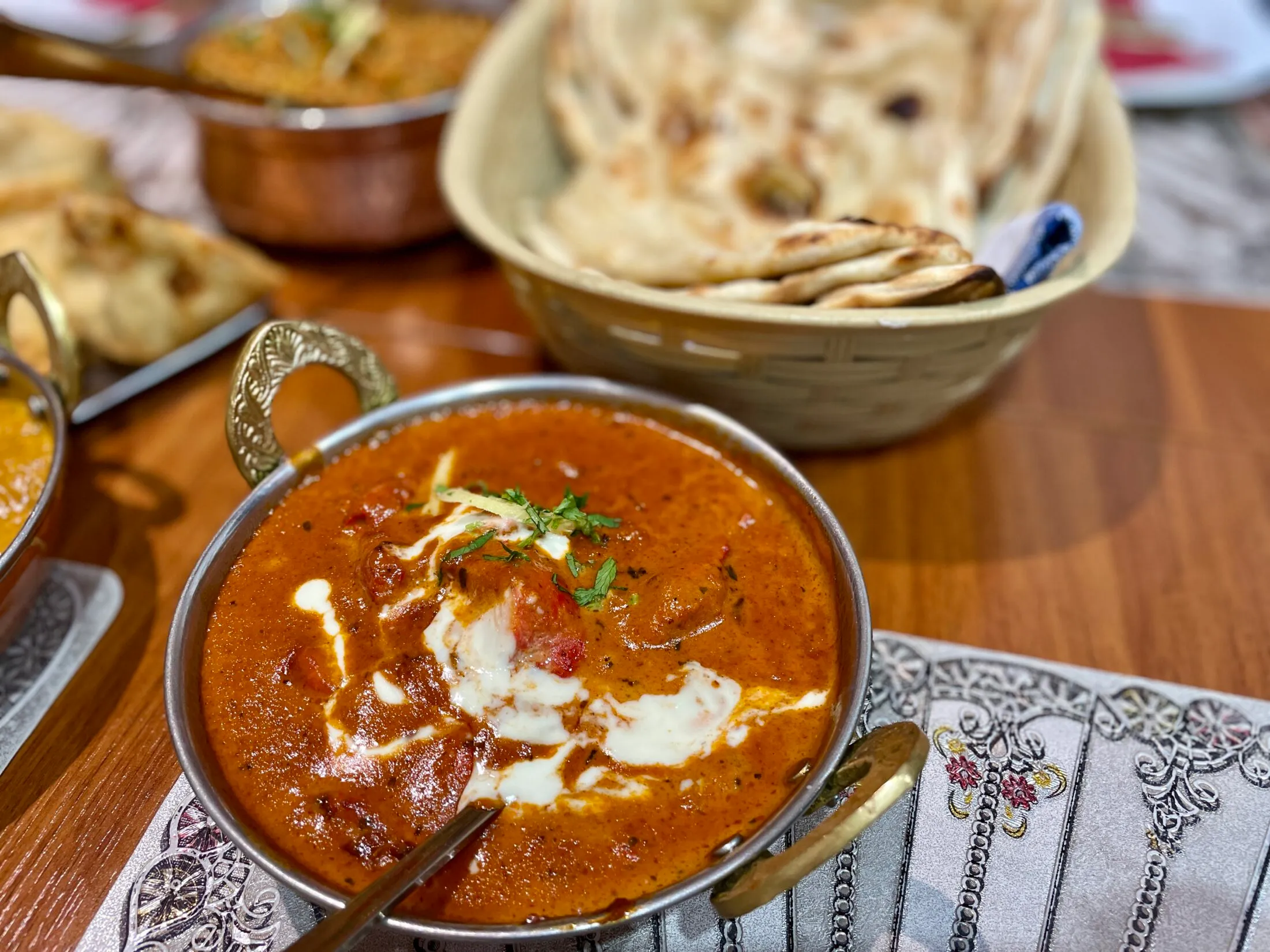 Vajas csirke a Pándzsáb Tandoori étteremben