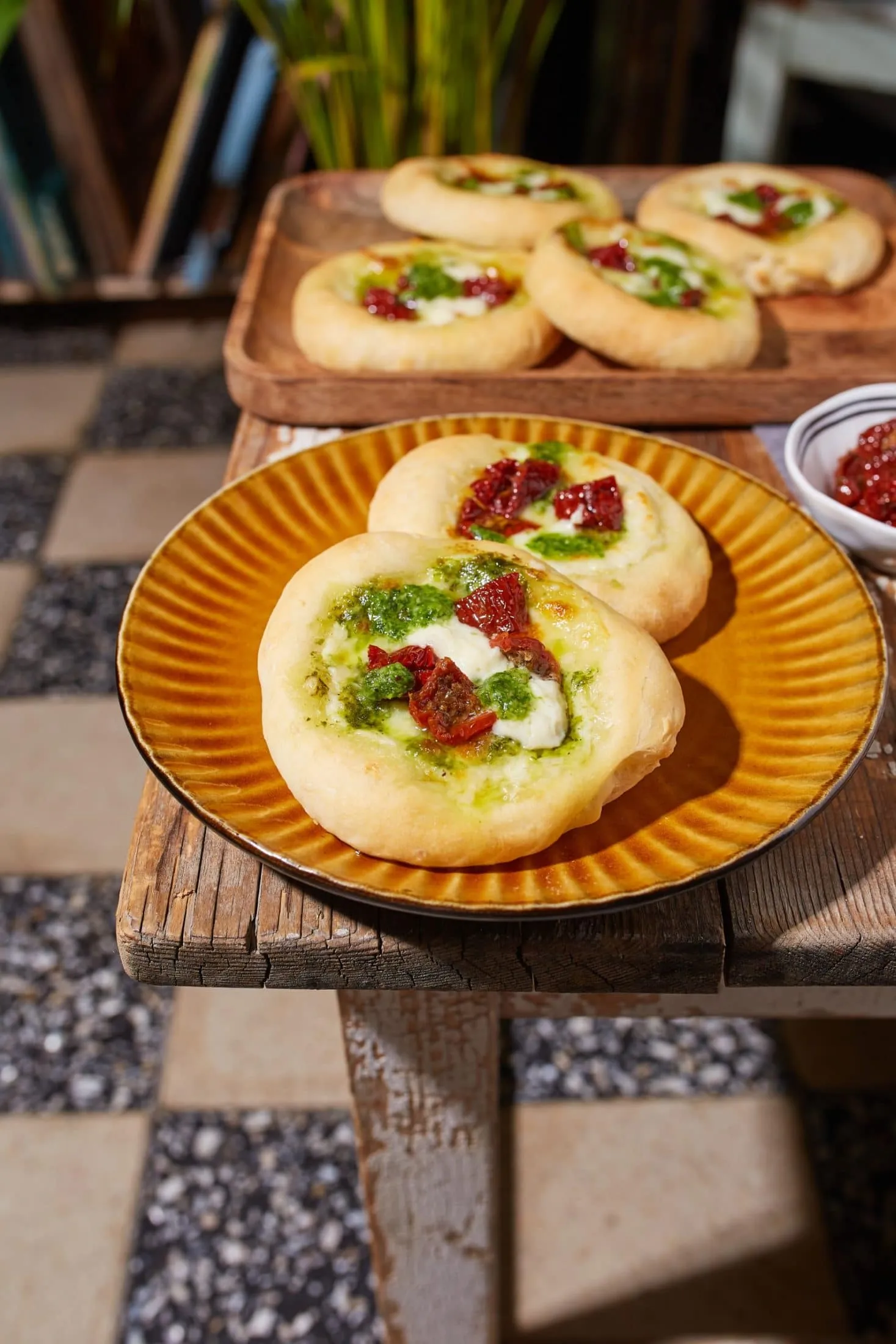 Pesztós minipizza