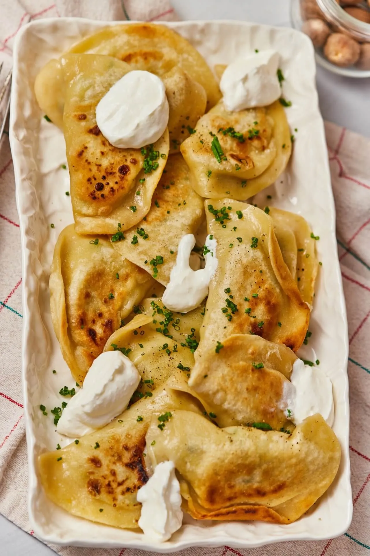 Halas cukkinis pierogi 