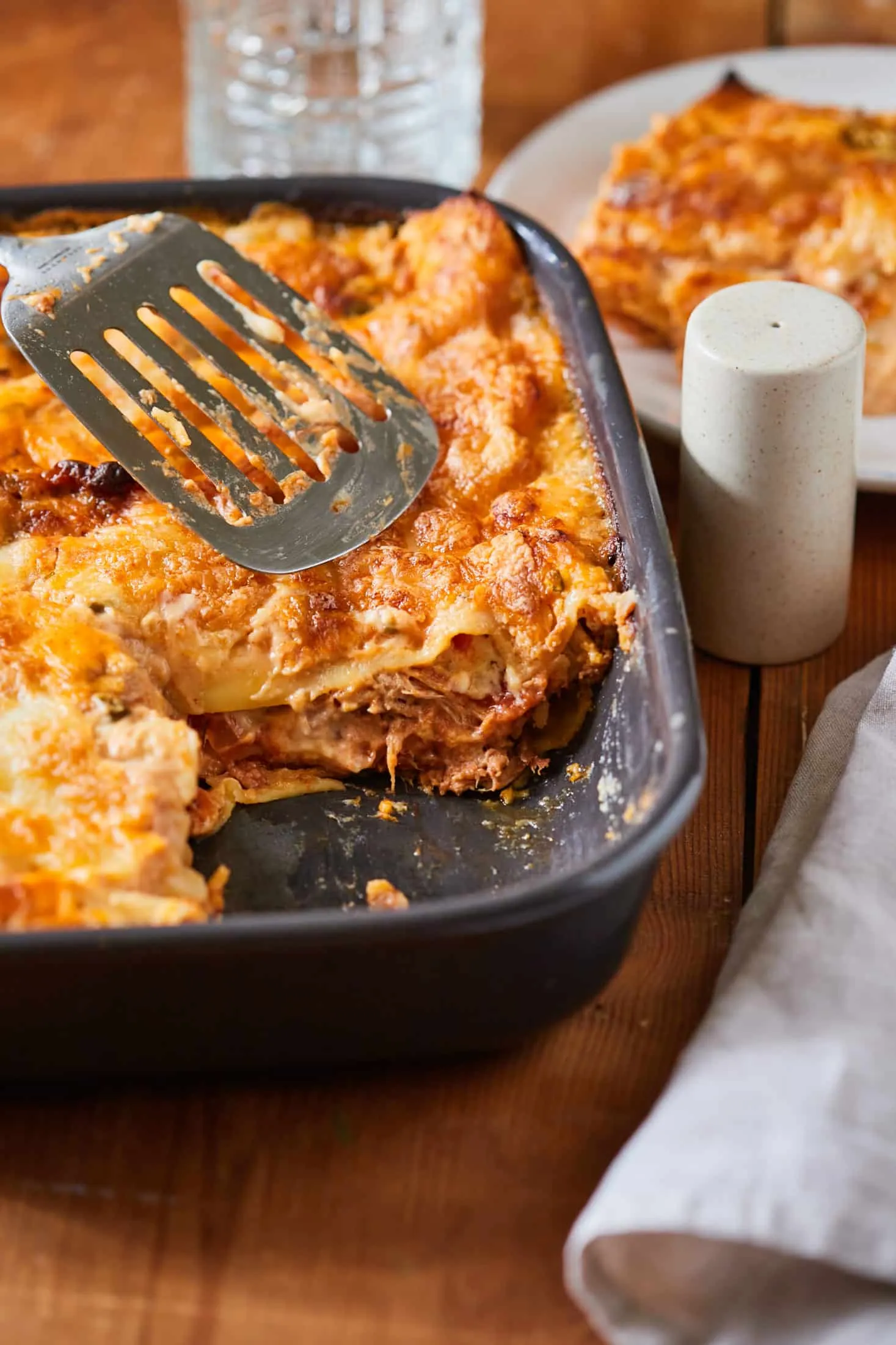 Pulled pork lasagne