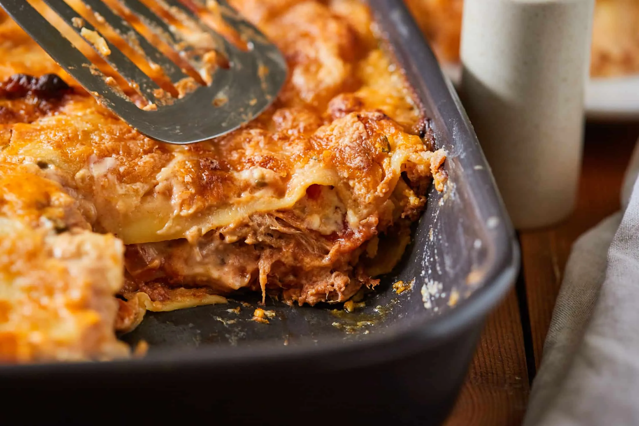 Pulled pork lasagne